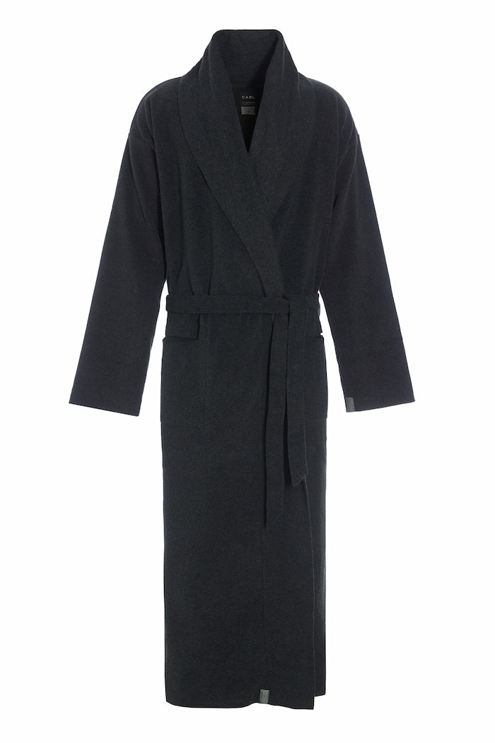 CARL BY STEFFENSEN COPENHAGEN BADEMÄNTEL HERREN MAXI - 1009C BATHROBES SOFT BLACK 914
