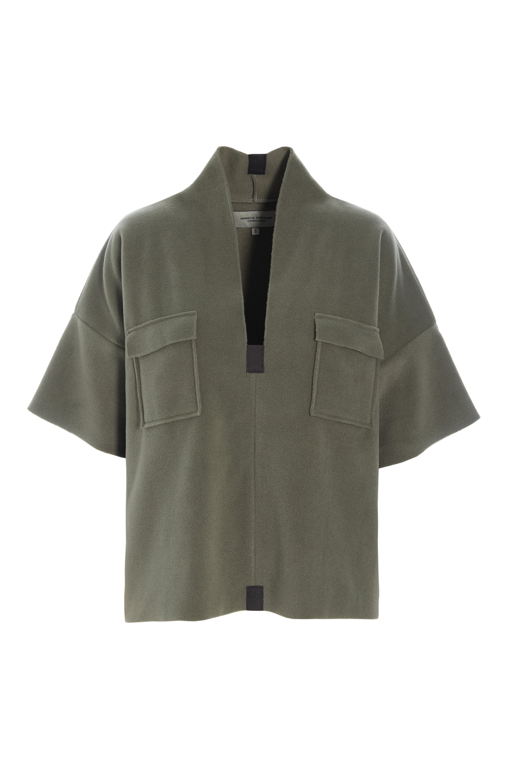 HENRIETTE STEFFENSEN COPENHAGEN BLUSE -1374 BLUSER DUSTY GREEN 609