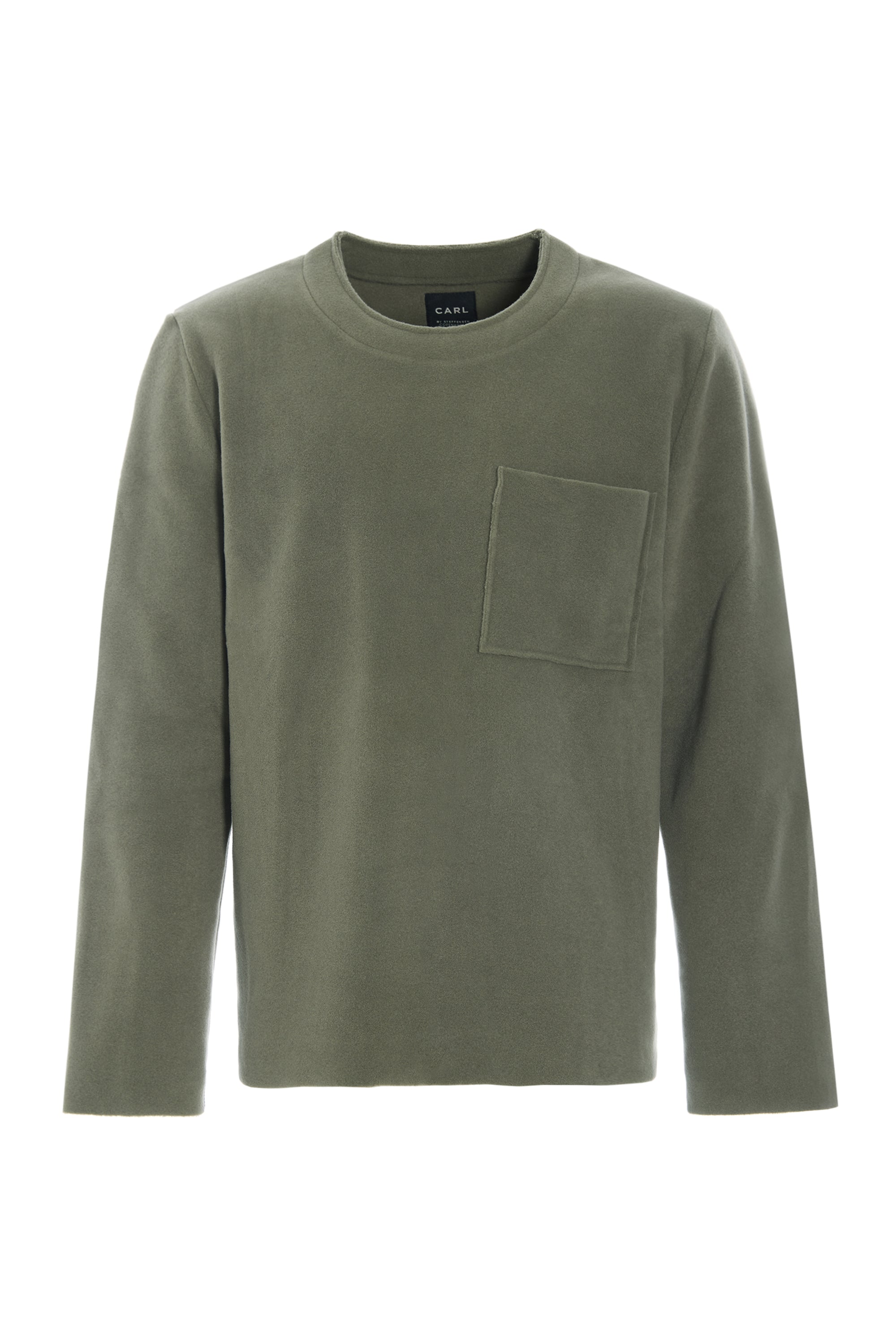 CARL BY STEFFENSEN COPENHAGEN BLUSE - 1057C BLOUSES & SWEATERS DUSTY GREEN 609