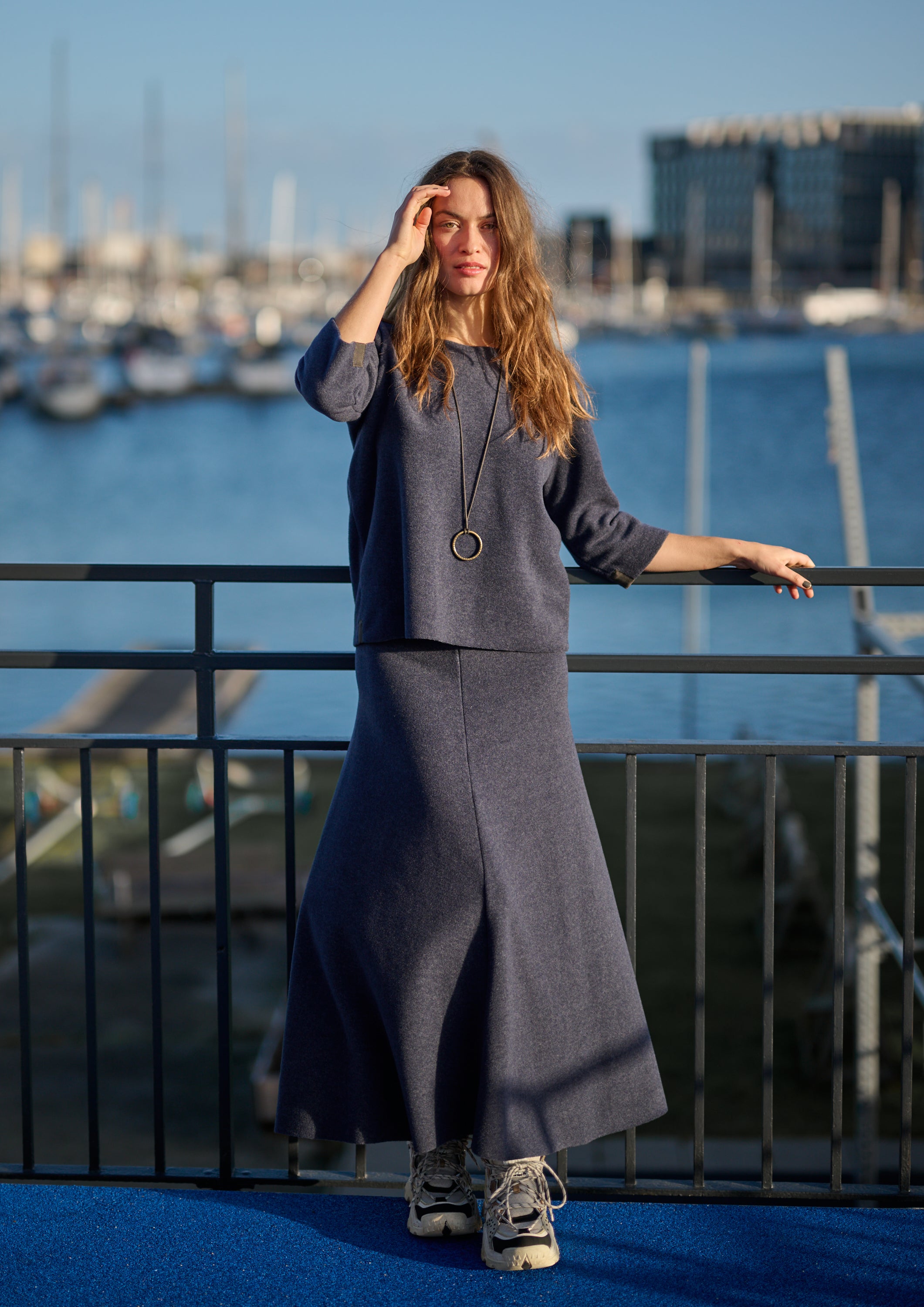 HENRIETTE STEFFENSEN COPENHAGEN BLUSE - 1368 BLUSER EVENING BLUE 690