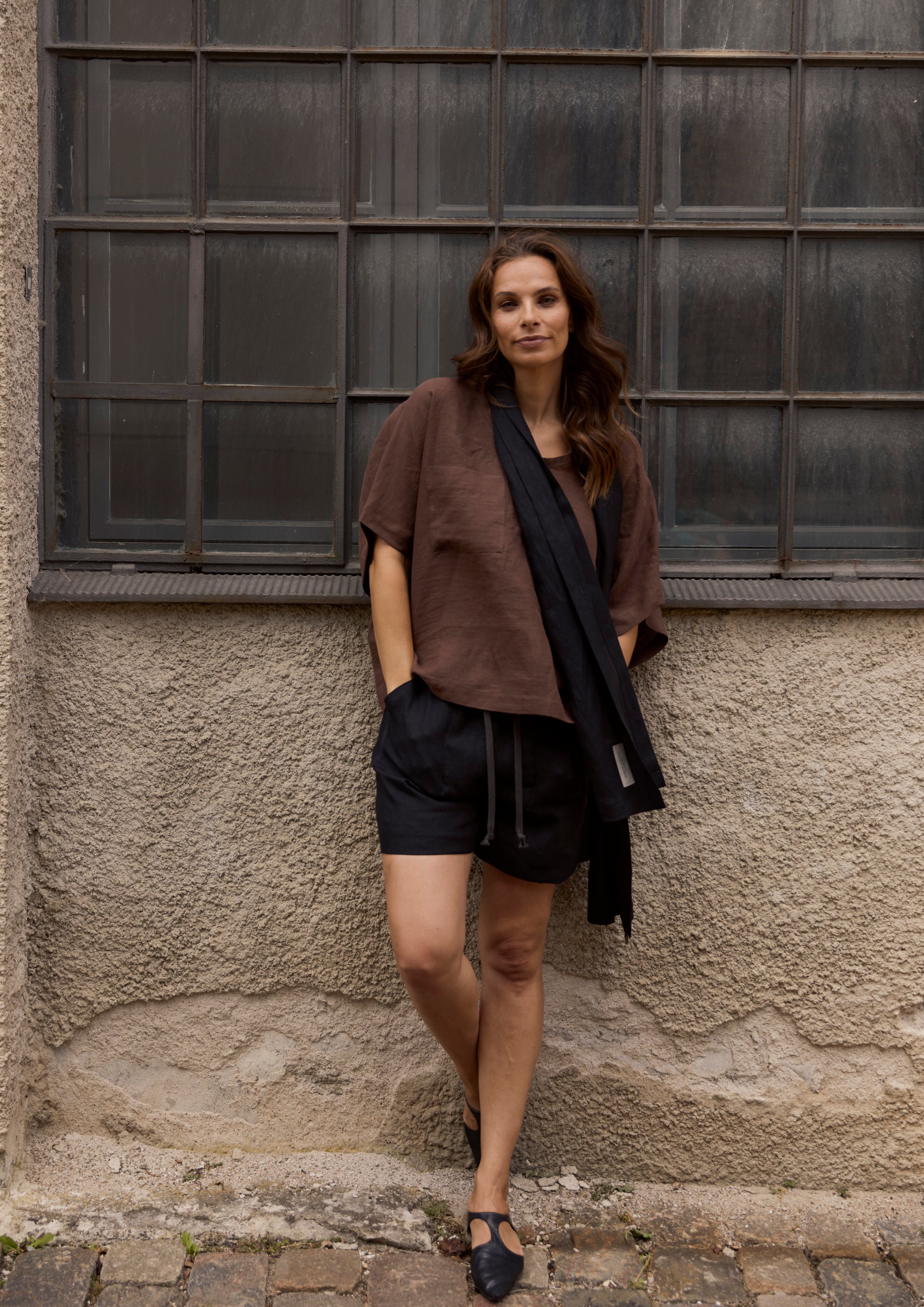 HENRIETTE STEFFENSEN COPENHAGEN BLUSE - 81003 BLUSER CHOCOLATE 844