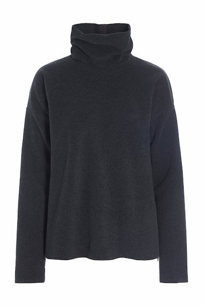 HENRIETTE STEFFENSEN COPENHAGEN BLUSE HOHER KRAGEN - 1360 BLUSER SOFT BLACK 914