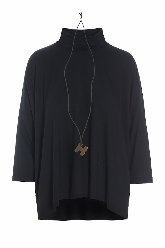HENRIETTE STEFFENSEN COPENHAGEN BLUSE M/HALSKETTE - 96100 BLUSER BLACK 900