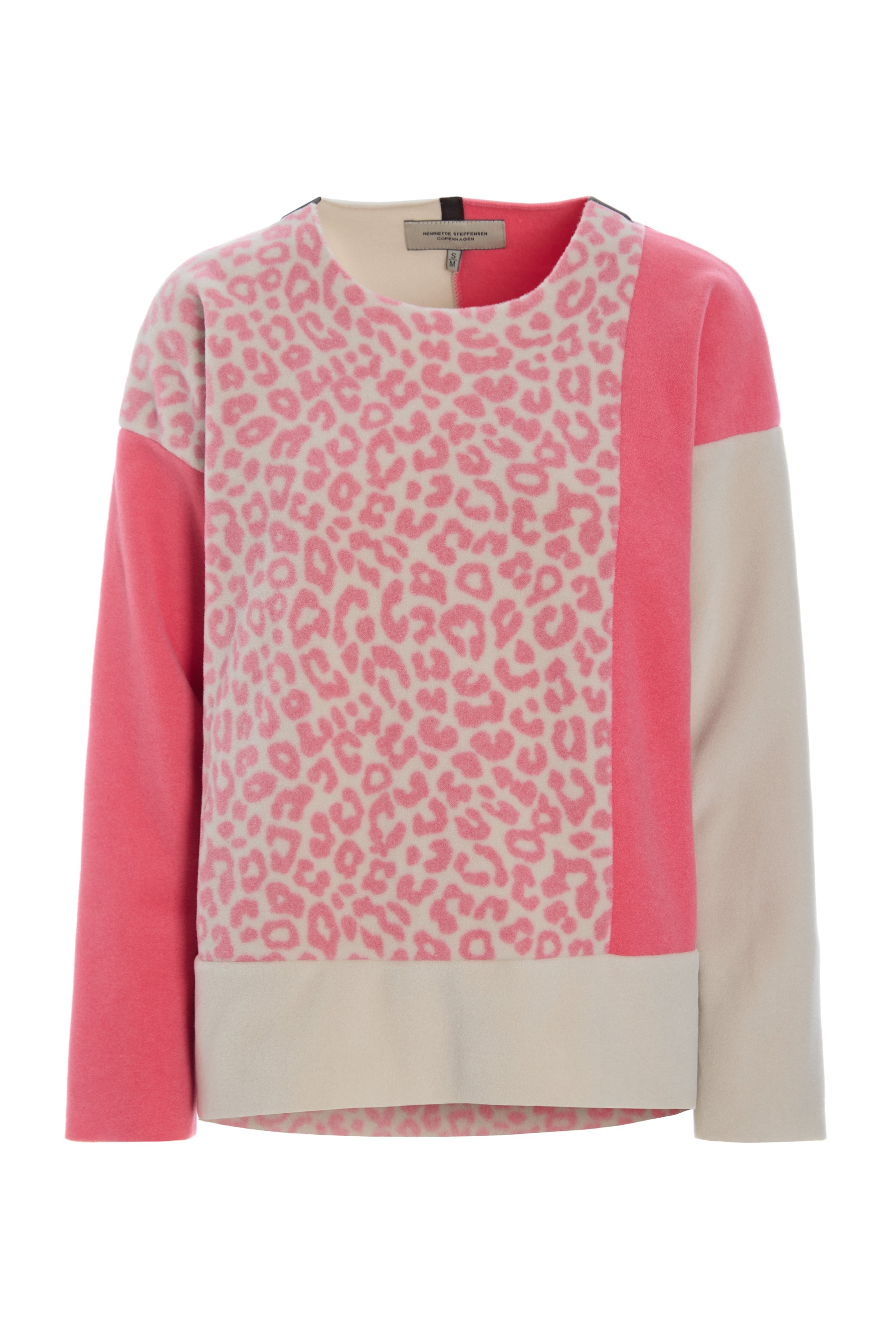 HENRIETTE STEFFENSEN COPENHAGEN BLUSE PATCH - 1407 BLUSER SUNSET/KIT/PINK LEO 898