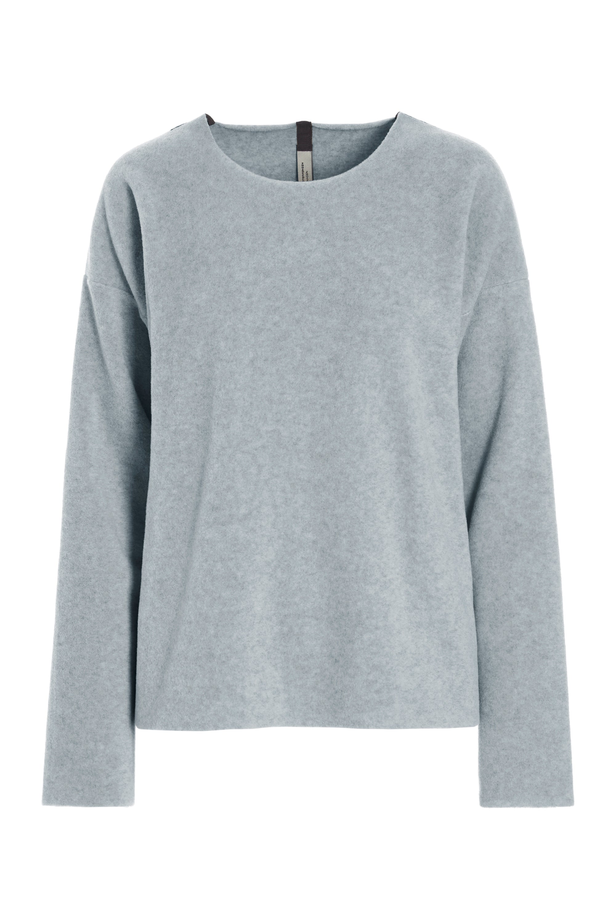 HENRIETTE STEFFENSEN COPENHAGEN BLUSE RUNDEM AUSSCHNITT - 1359 BLUSER LIGHT GREY 876