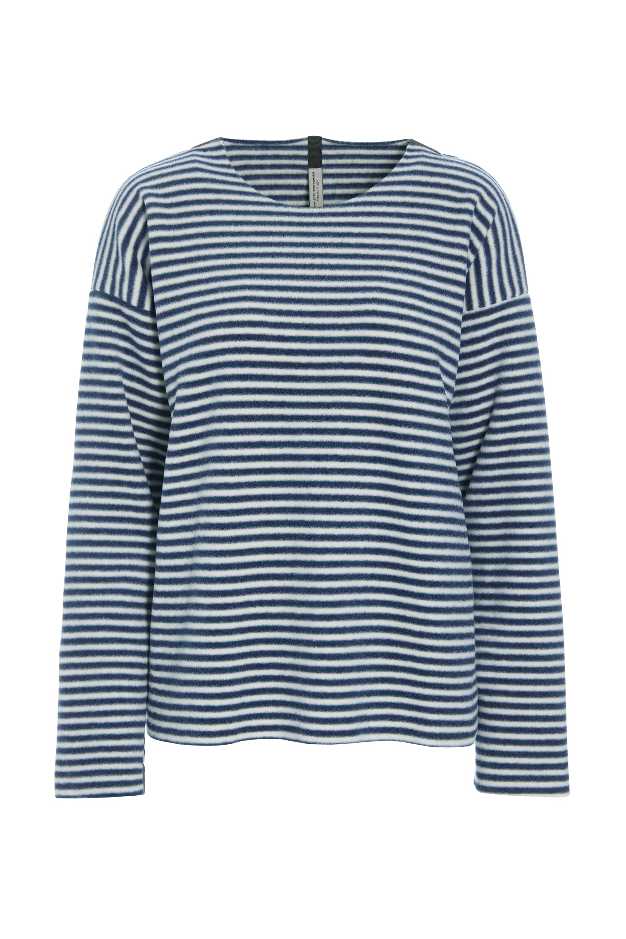 HENRIETTE STEFFENSEN COPENHAGEN BLUSE RUNDHALS - 1359 BLUSER STRIPES DENIM & KIT 667