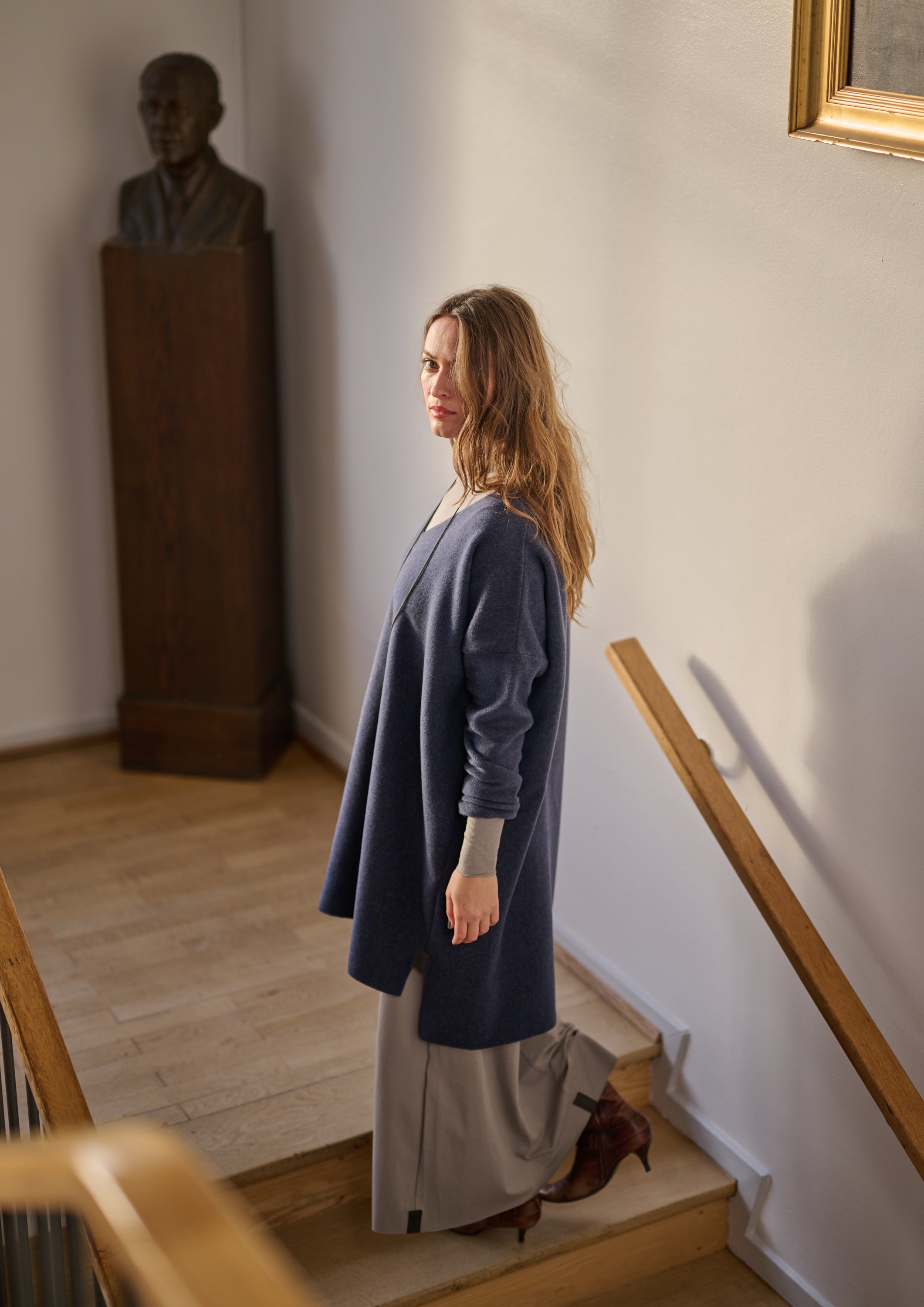HENRIETTE STEFFENSEN COPENHAGEN BLUSE V-AUSSCHNITT - 1367 TUNICS EVENING BLUE 690