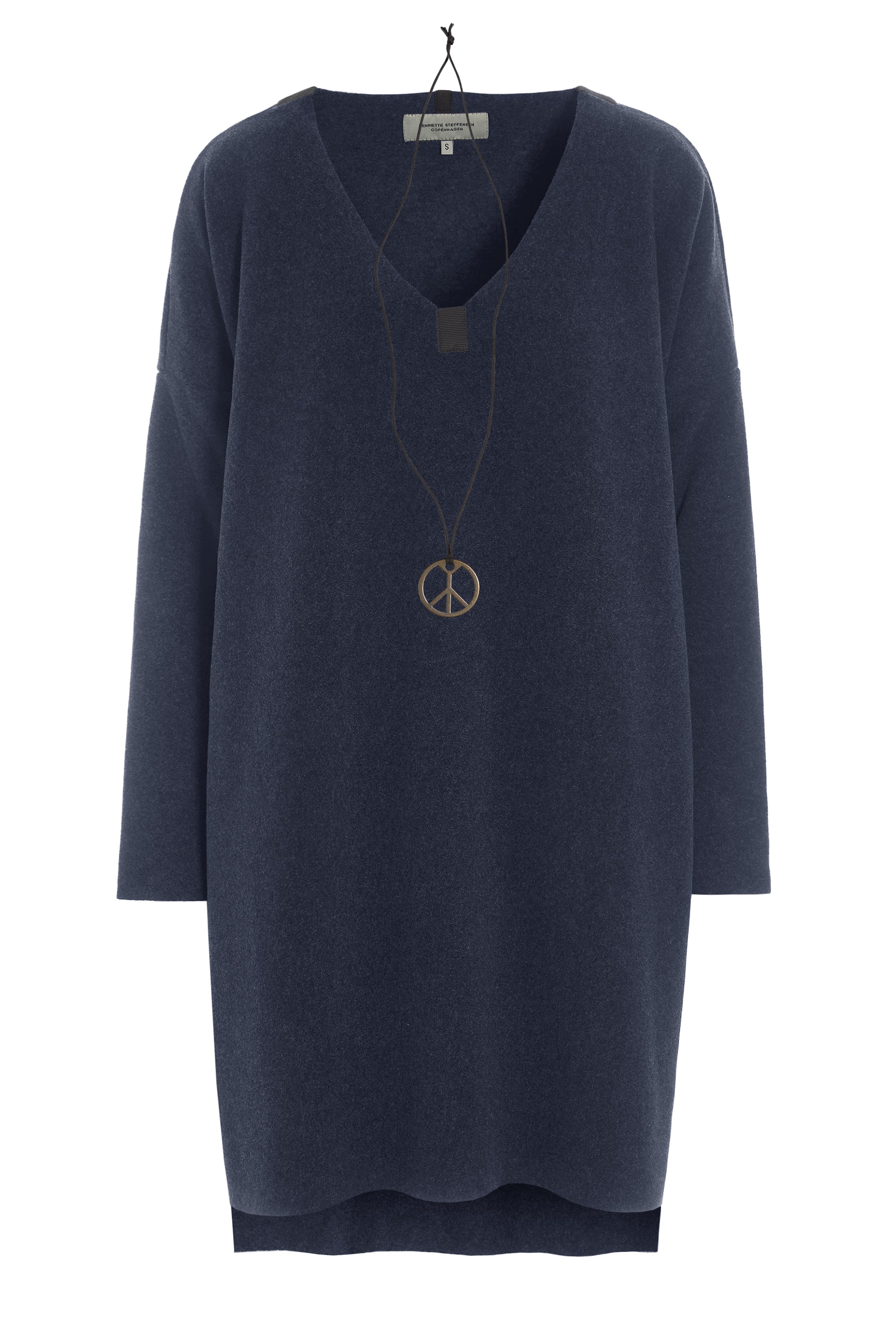 HENRIETTE STEFFENSEN COPENHAGEN BLUSE V-AUSSCHNITT - 1367 TUNICS EVENING BLUE 690