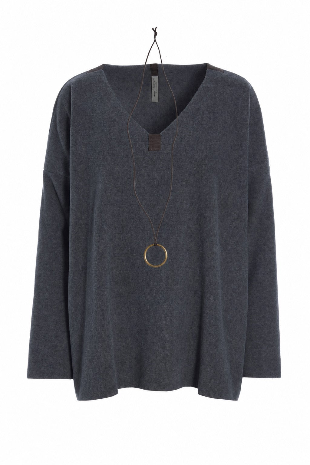 HENRIETTE STEFFENSEN COPENHAGEN BLUSE V-AUSSCHNITT - 1410 BLUSER GREY 905