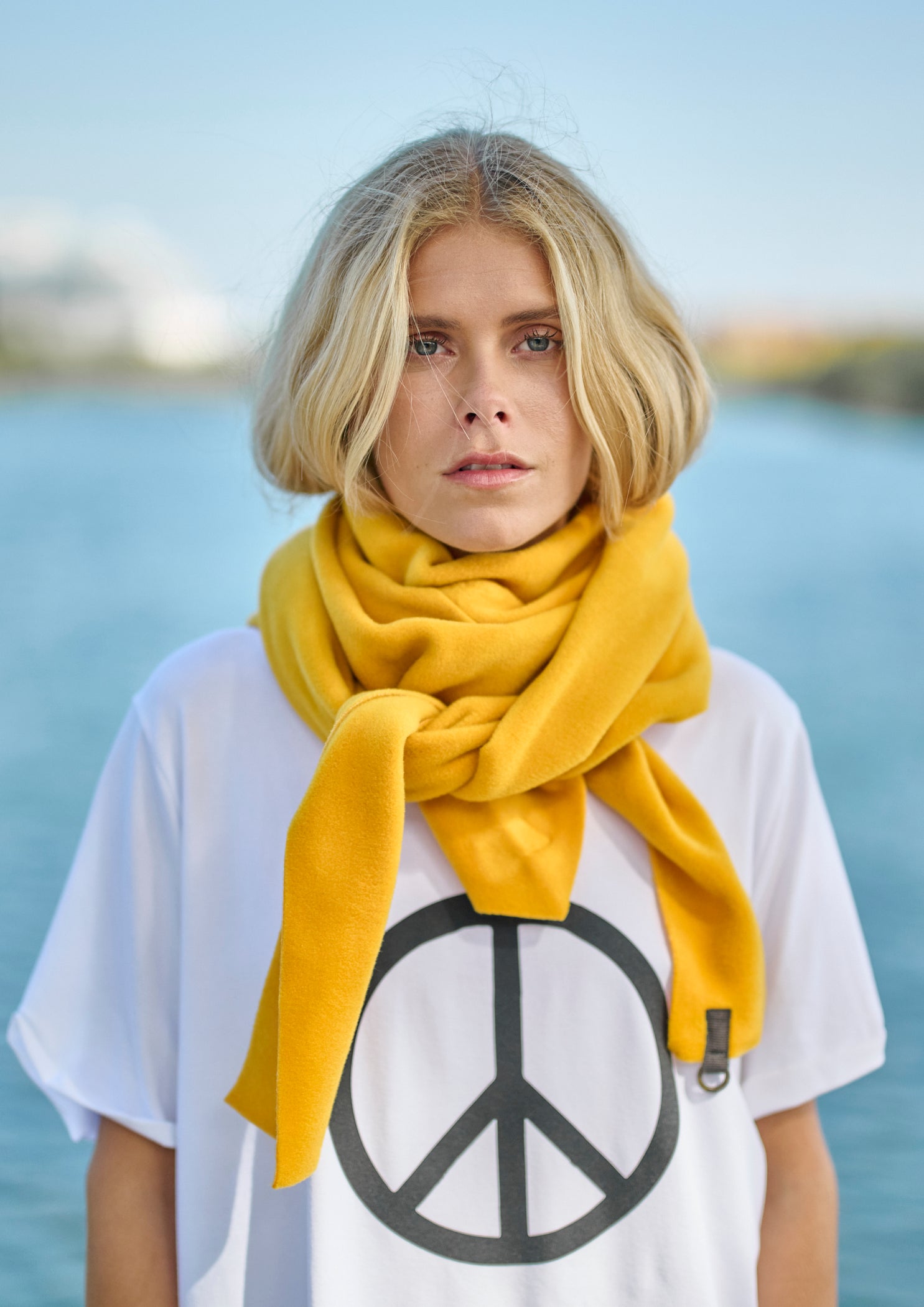 HENRIETTE STEFFENSEN COPENHAGEN DREIECKIGER SCHAL - 4051 SCARFS SAFRAN 701