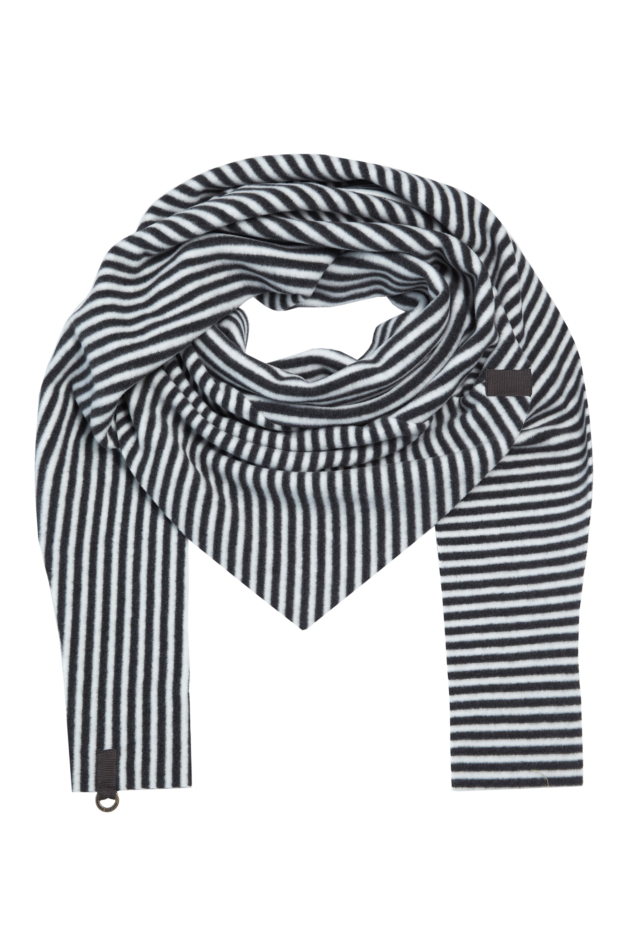 HENRIETTE STEFFENSEN COPENHAGEN DREIECKIGER SCHAL - 4051 SCARFS STRIPES B&W 673