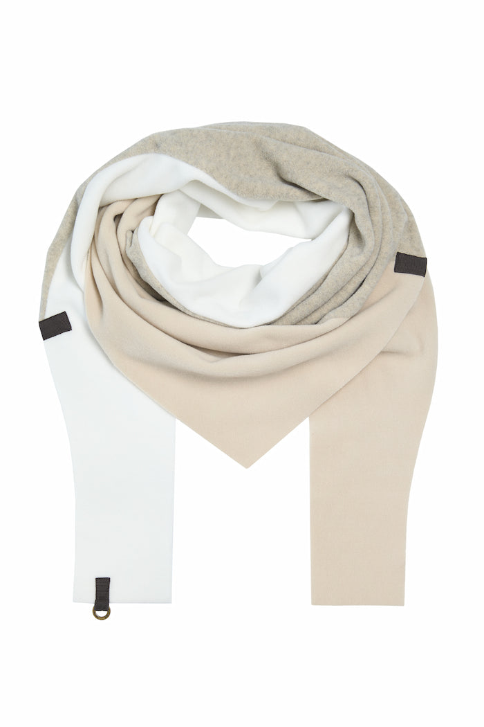 HENRIETTE STEFFENSEN COPENHAGEN DREIECKIGER SCHAL NO WASTE - 4078NW SCARFS KIT/OW/SAND 466