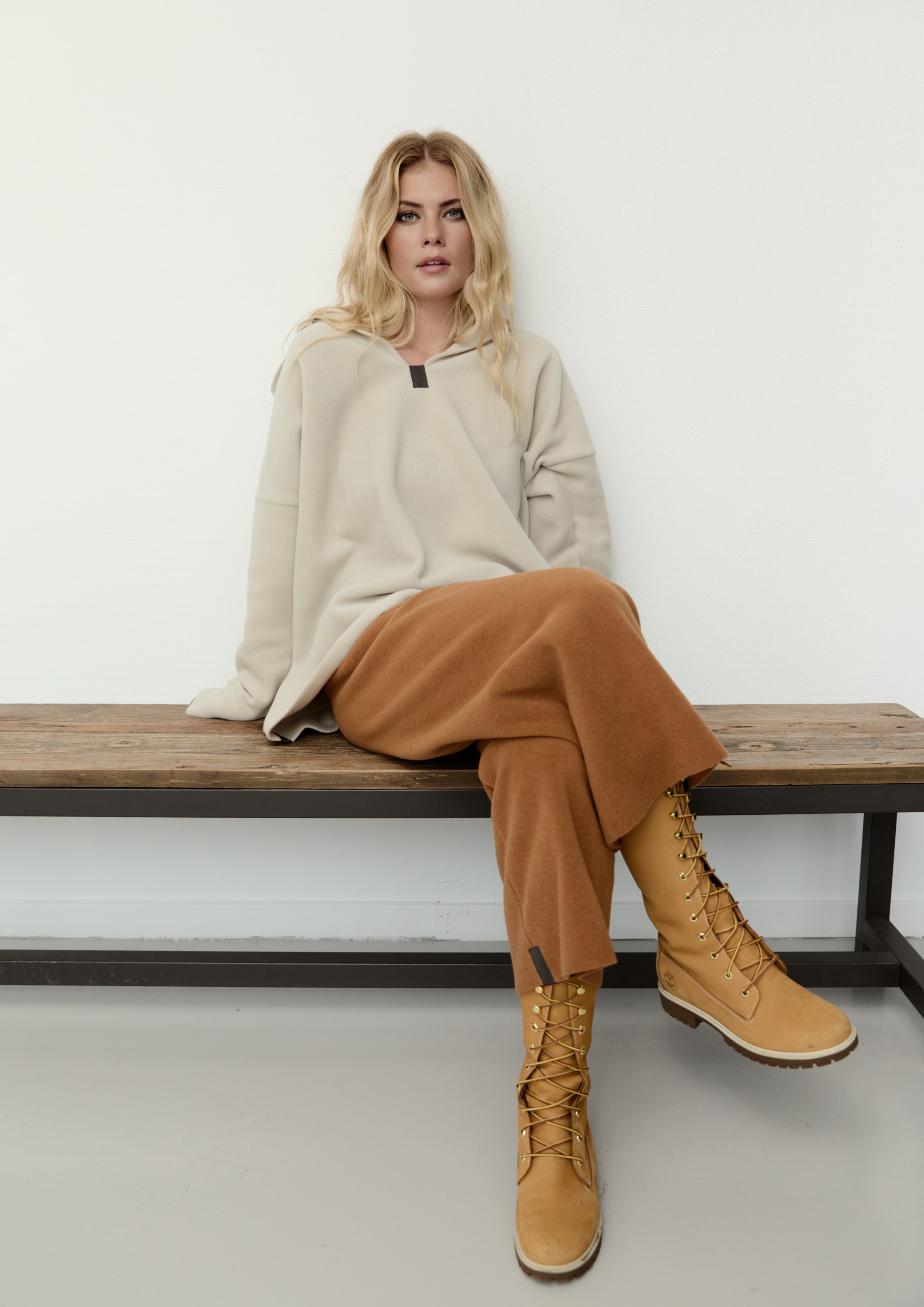 HENRIETTE STEFFENSEN COPENHAGEN FLARE HOSEN 3/4 LÄNGE - 2115 BUKSER RUST 706