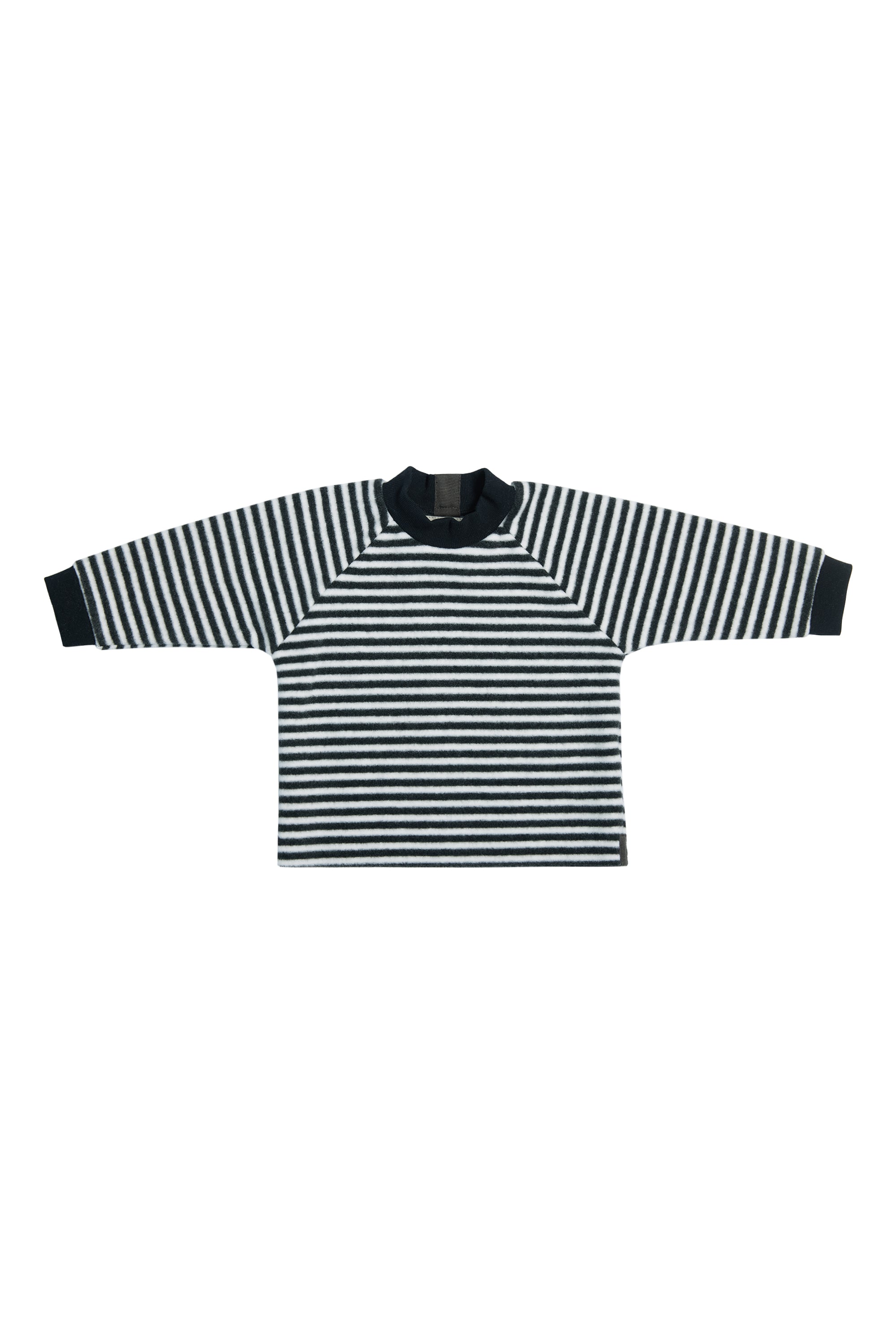 GROWING UP FLEECE BLUSE RUNDEM HALS BABY - 107 GU BLUSER STRIPES B&W 673
