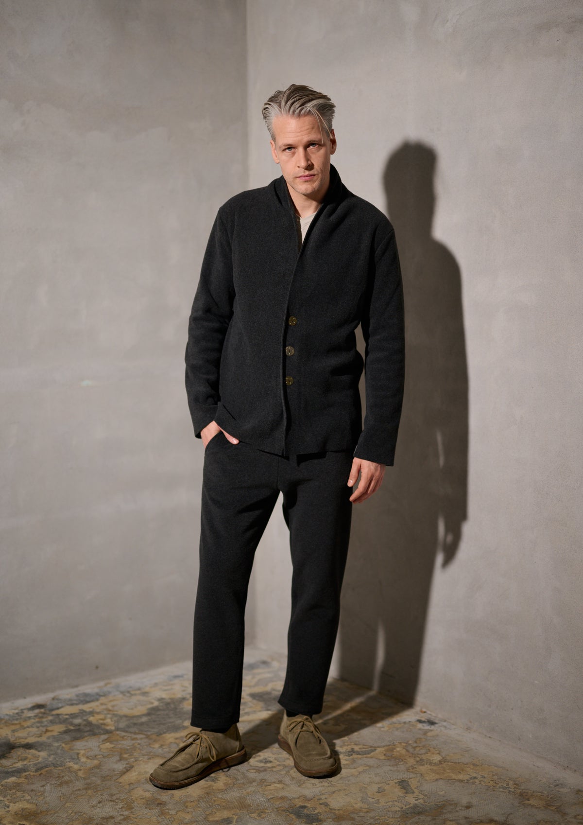 CARL BY STEFFENSEN COPENHAGEN FLEECE HOSEN - 1051C BUKSER SOFT BLACK 914