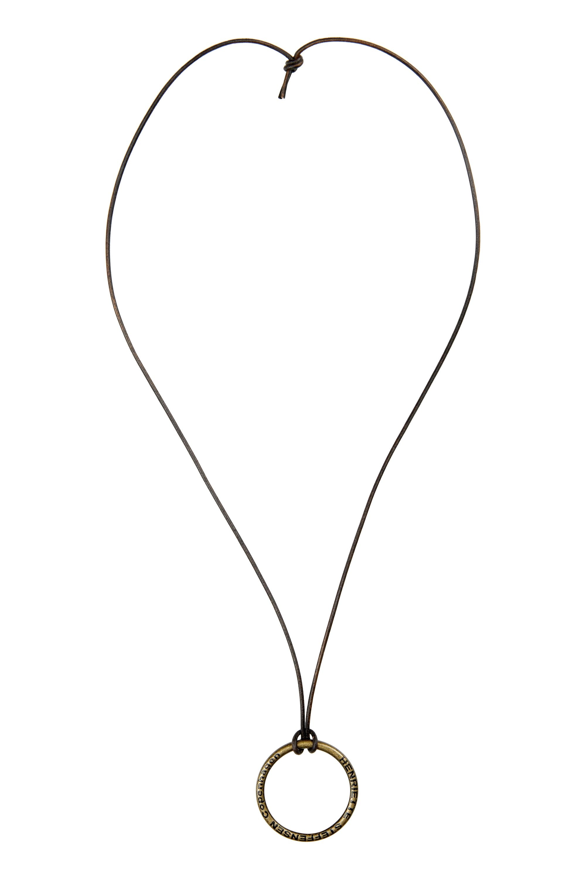 HENRIETTE STEFFENSEN COPENHAGEN HALSKETTE SIGNATURE RING - 4091 SMYKKE BROWN 300