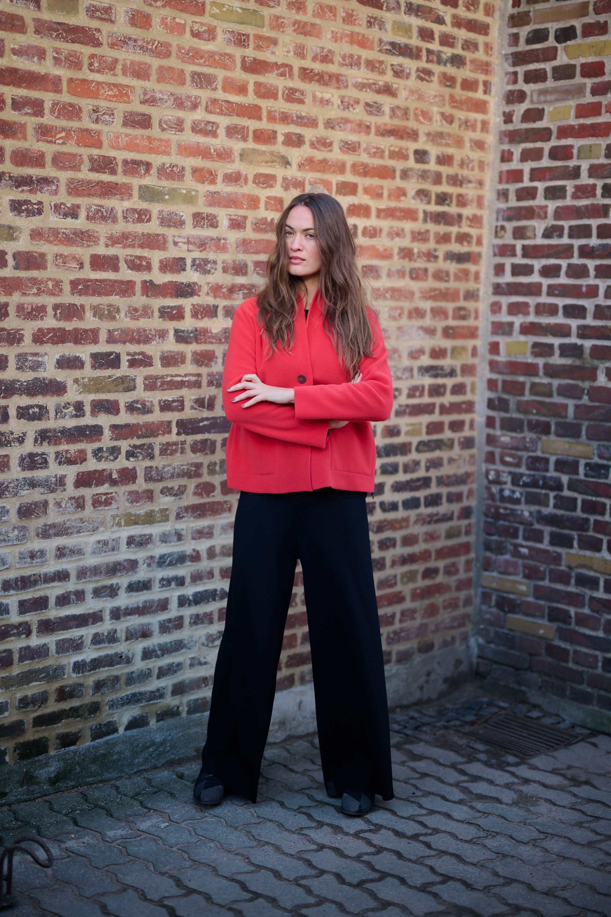 HENRIETTE STEFFENSEN COPENHAGEN HOSE MIT FALTEN AN DER TAILLE - 99016 BUKSER BLACK 900