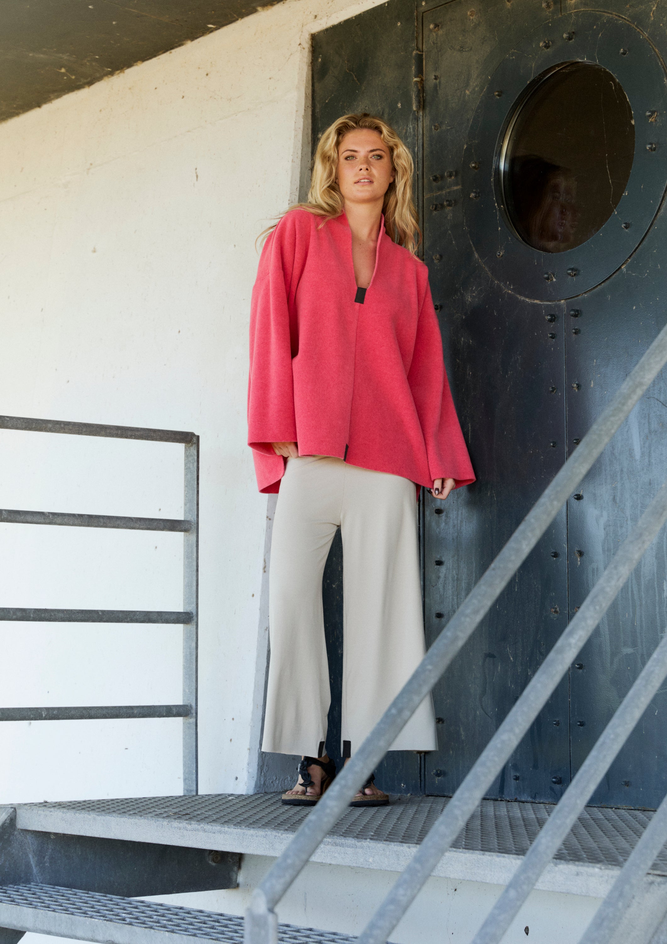 HENRIETTE STEFFENSEN COPENHAGEN HOSE MIT FALTEN AN DER TAILLE - 99017 BUKSER KIT 831