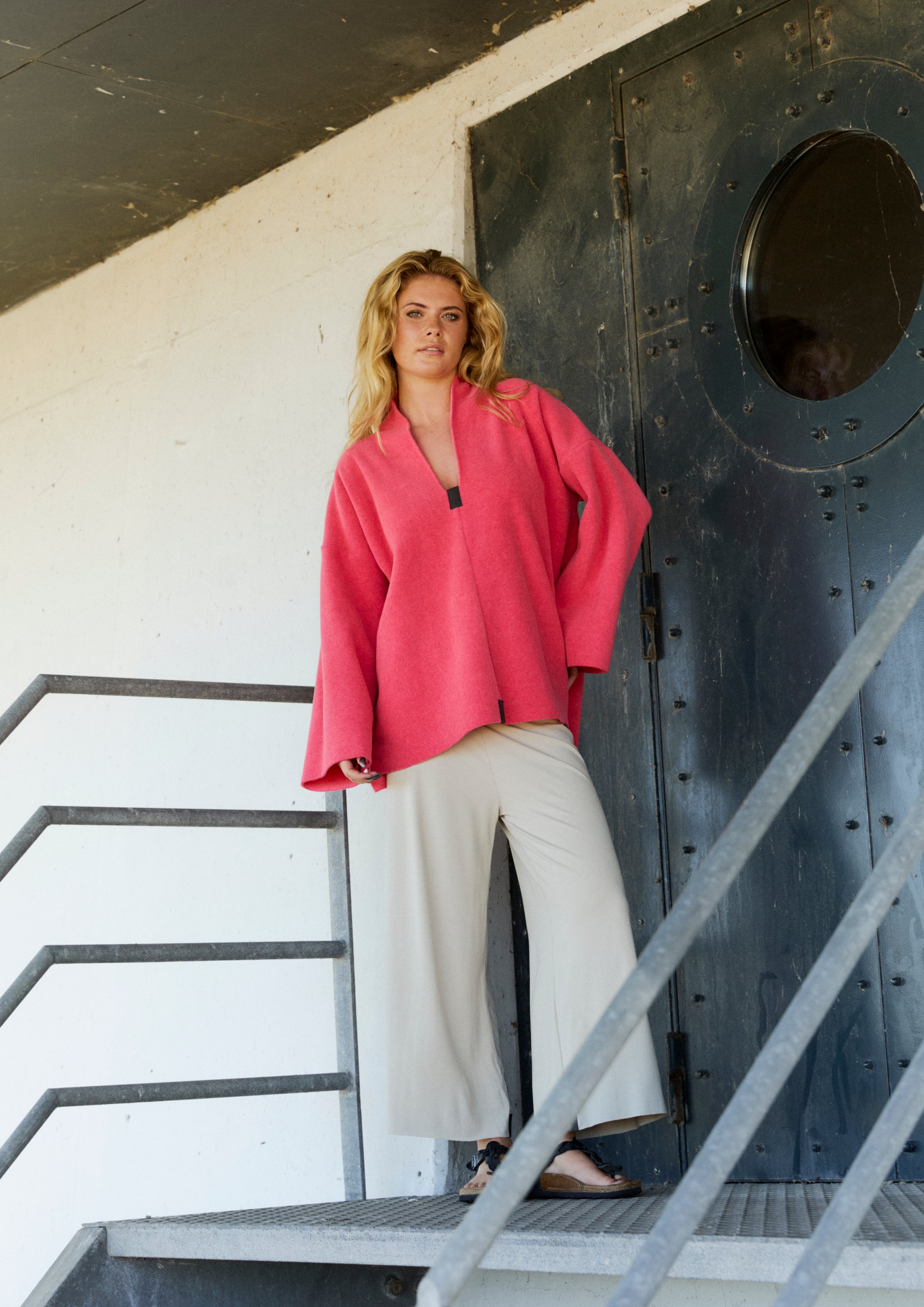 HENRIETTE STEFFENSEN COPENHAGEN HOSE MIT FALTEN AN DER TAILLE - 99017 BUKSER KIT 831
