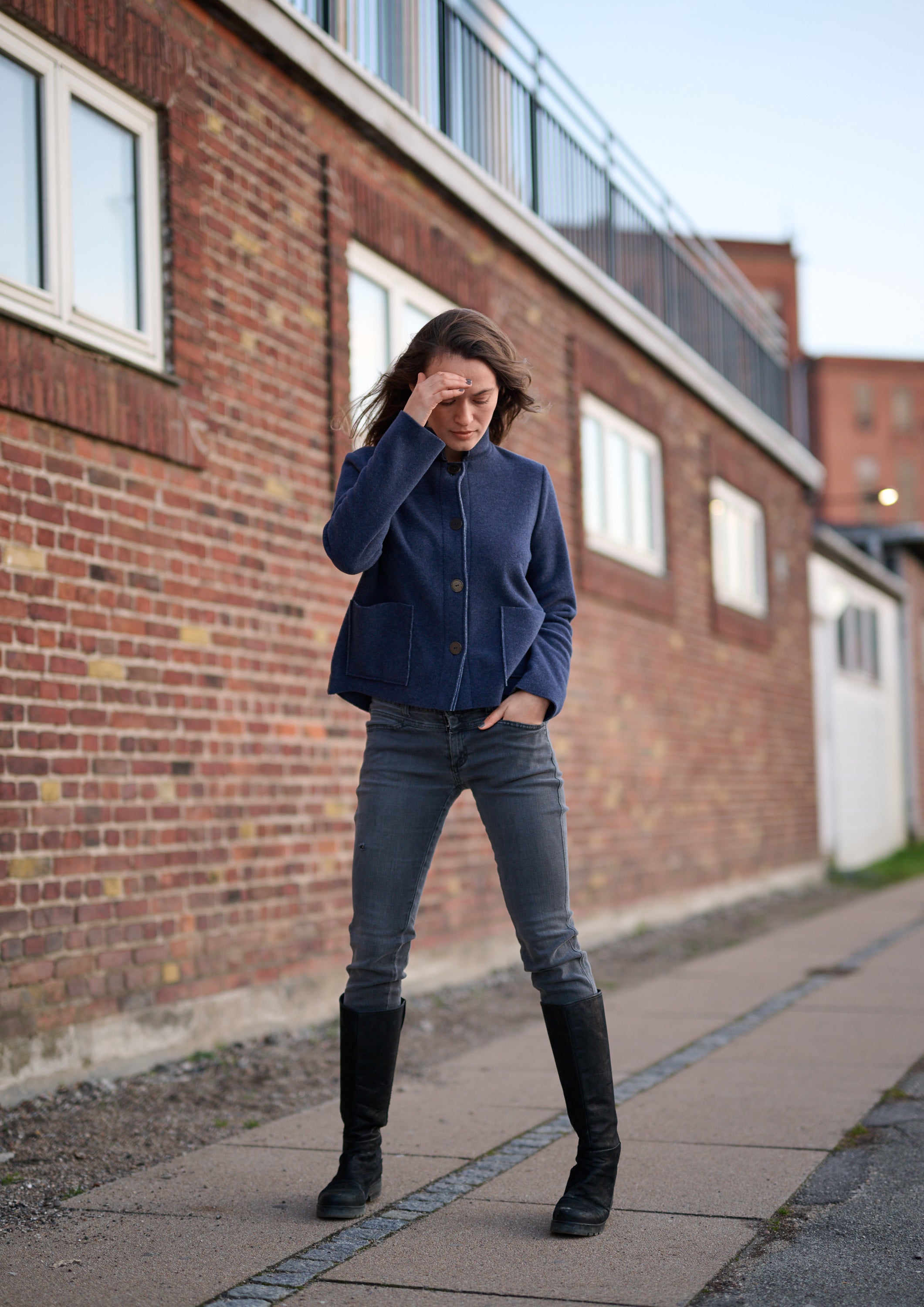 HENRIETTE STEFFENSEN COPENHAGEN JACKE - 7164 CARDIGANS EVENING BLUE 690