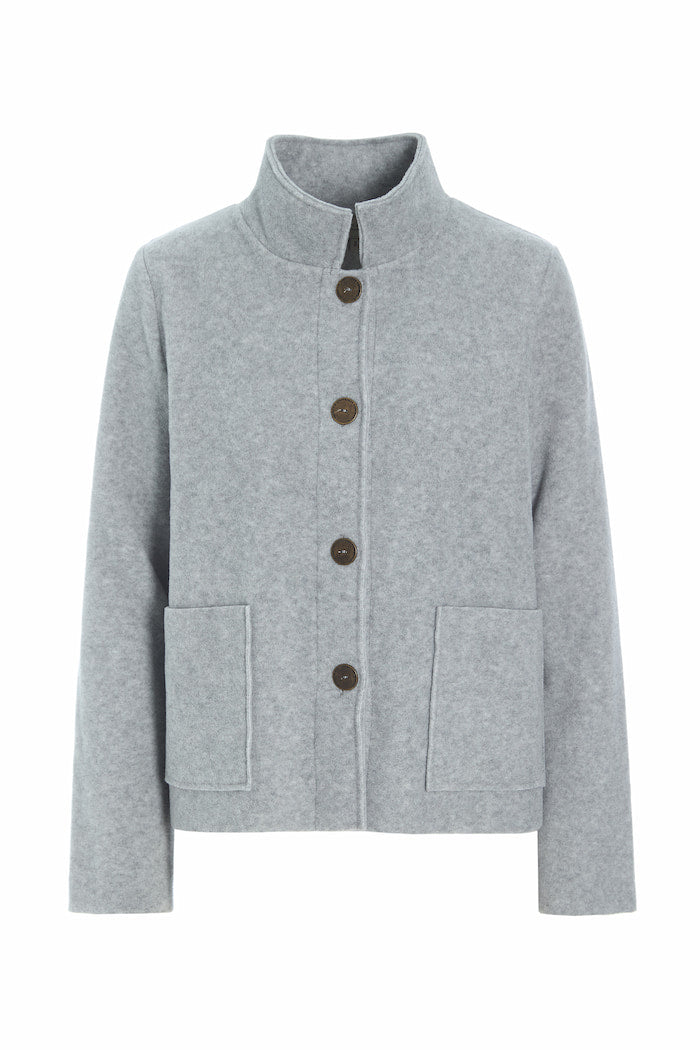 HENRIETTE STEFFENSEN COPENHAGEN JACKE - 7164 CARDIGANS LIGHT GREY 876