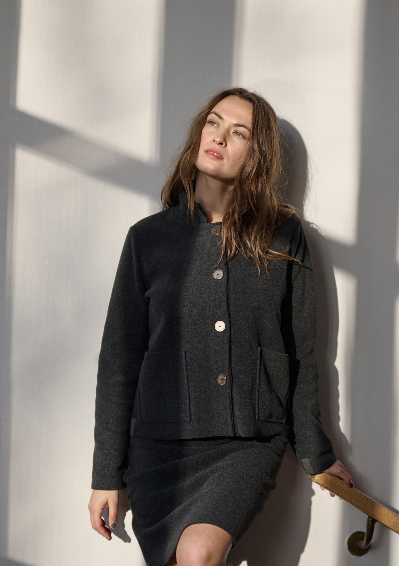 HENRIETTE STEFFENSEN COPENHAGEN JACKE - 7164 CARDIGANS SOFT BLACK 914