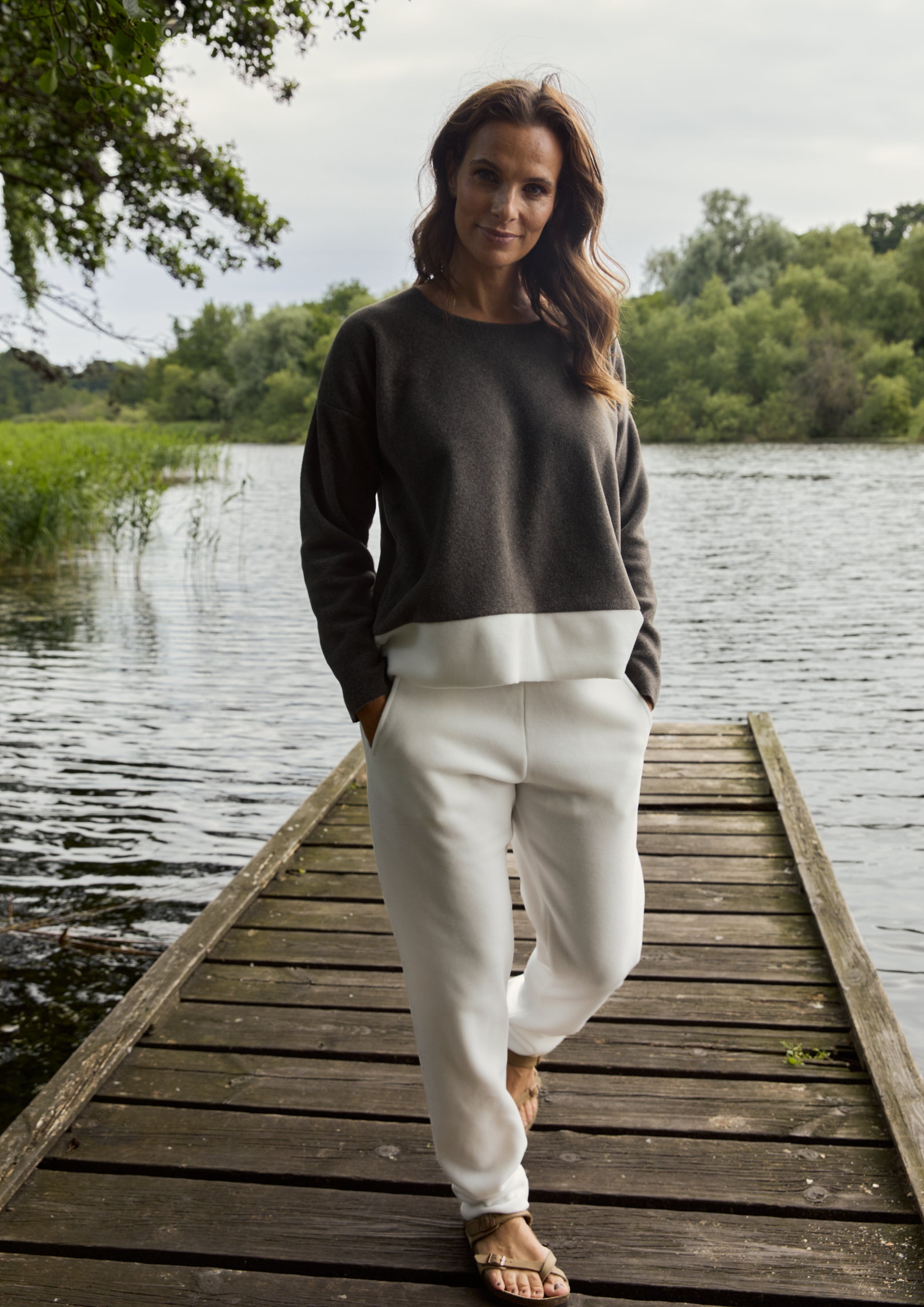 HENRIETTE STEFFENSEN COPENHAGEN JOGGINGHOSE DAMEN - 2120 JOGGING OFF WHITE 802