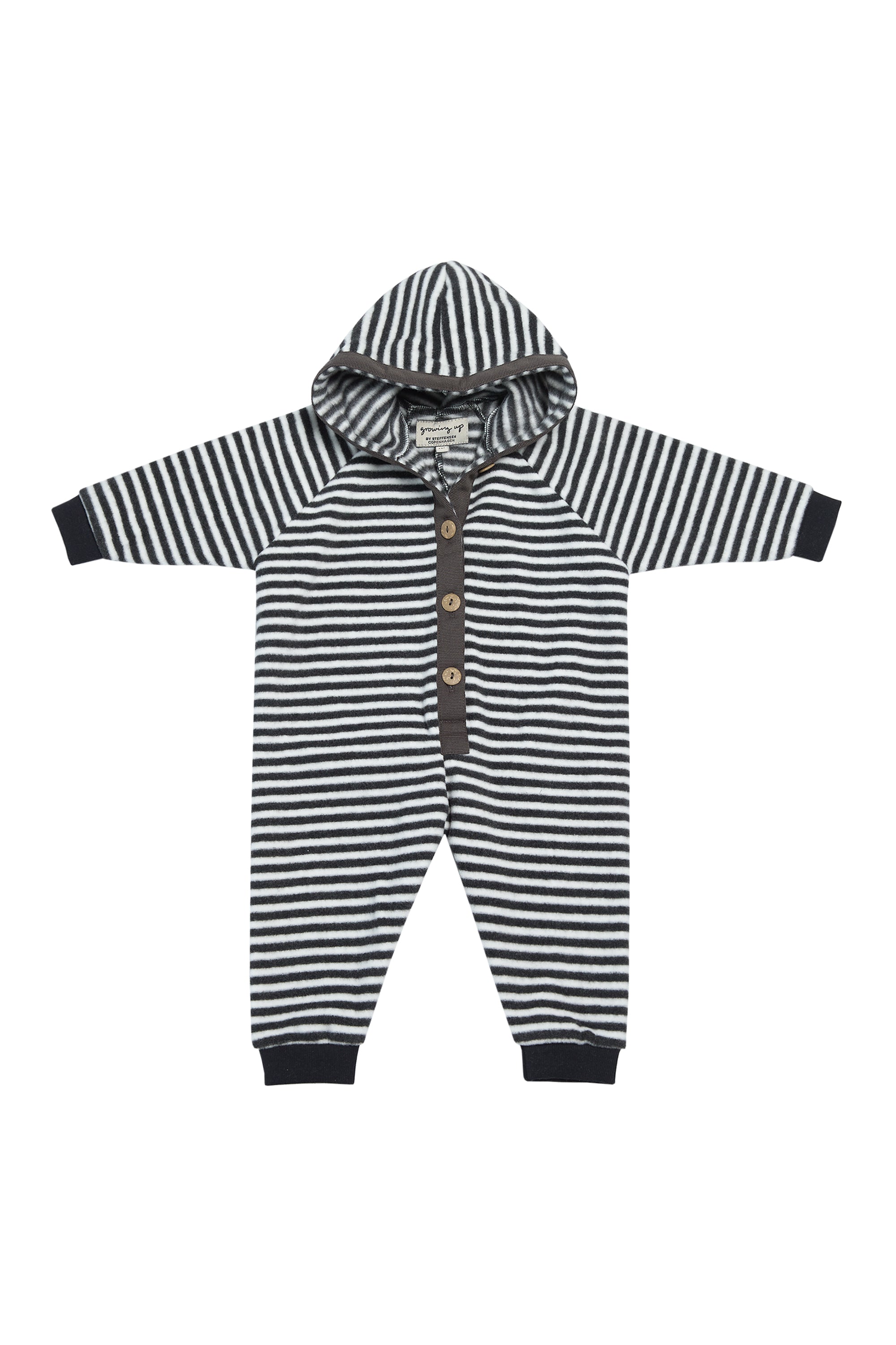 GROWING UP JUMPSUIT BABY - 402 GU JUMP STRIPES B&W 673