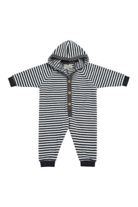 JUMPSUIT BABY - 402 - STRIPES B&W