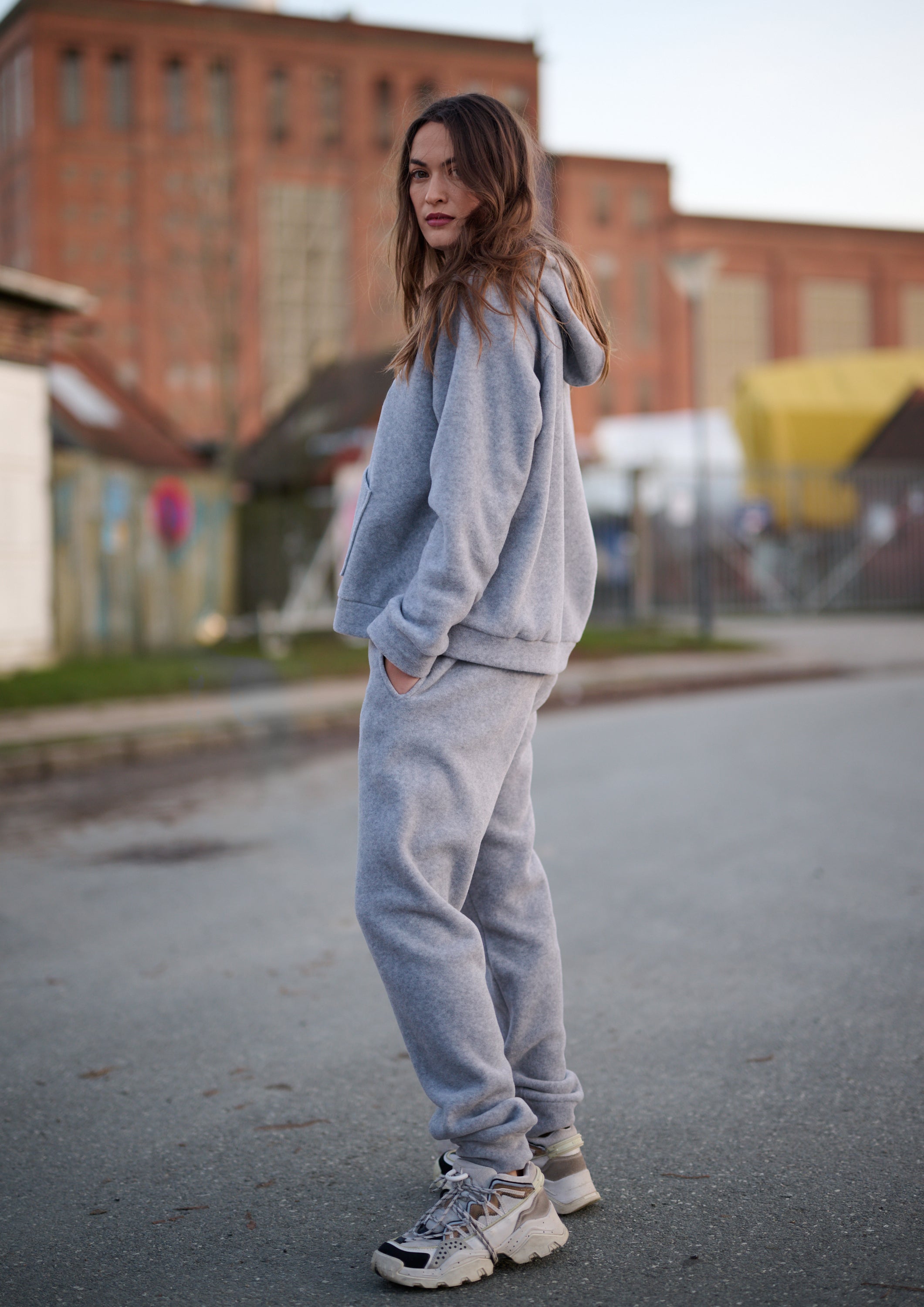 HENRIETTE STEFFENSEN COPENHAGEN KAPUZENPULLI - 1383 HOODIES LIGHT GREY 876