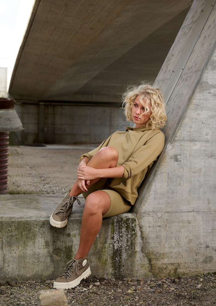 HENRIETTE STEFFENSEN COPENHAGEN KAPUZENPULLI - 71014 HOODIES OLIVE 655