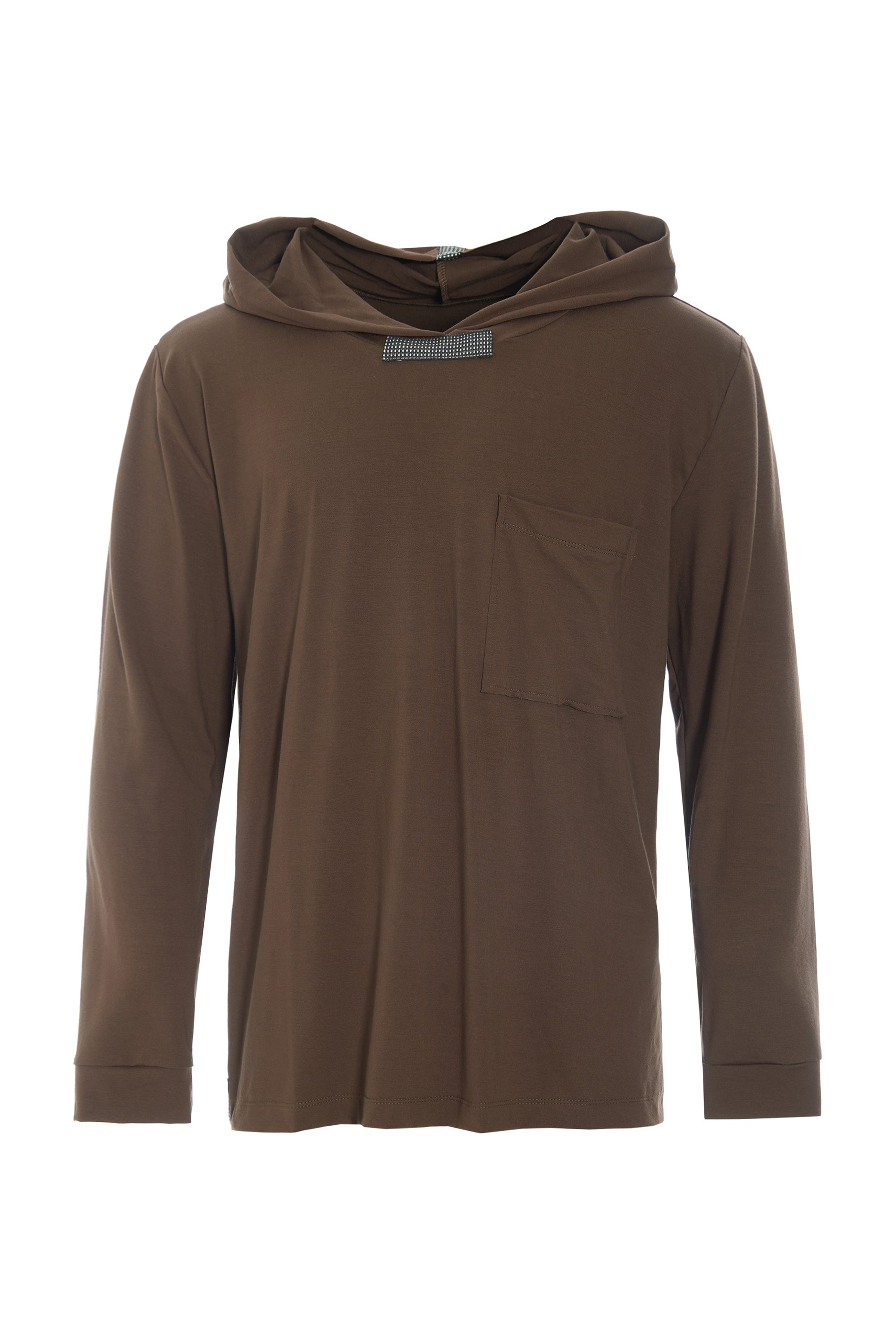 CARL BY STEFFENSEN COPENHAGEN KAPUZENPULLOVER - 1054C HOODIES CHOCOLATE 844