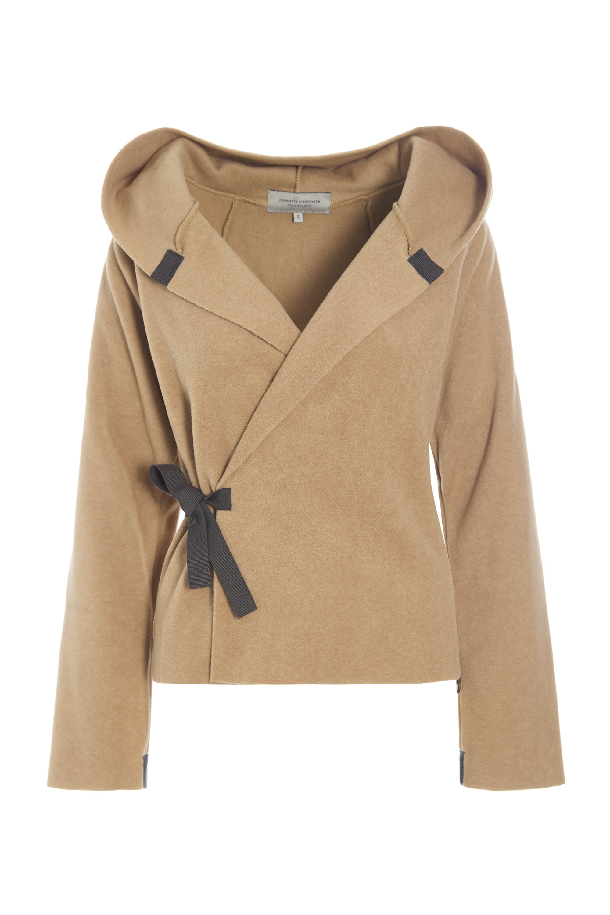 HENRIETTE STEFFENSEN COPENHAGEN KLASSISCHE FLEECE WICKEL CARDIGAN - 1009 CARDIGANS CAMEL 815