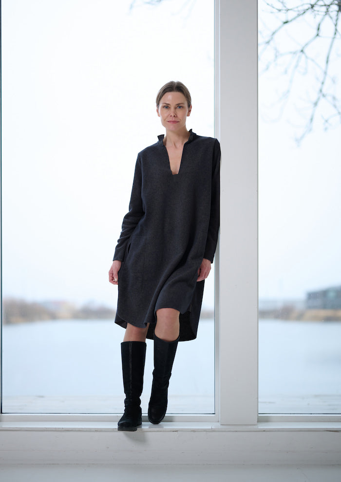 HENRIETTE STEFFENSEN COPENHAGEN KLEID - 3250 KJOLER SOFT BLACK 914
