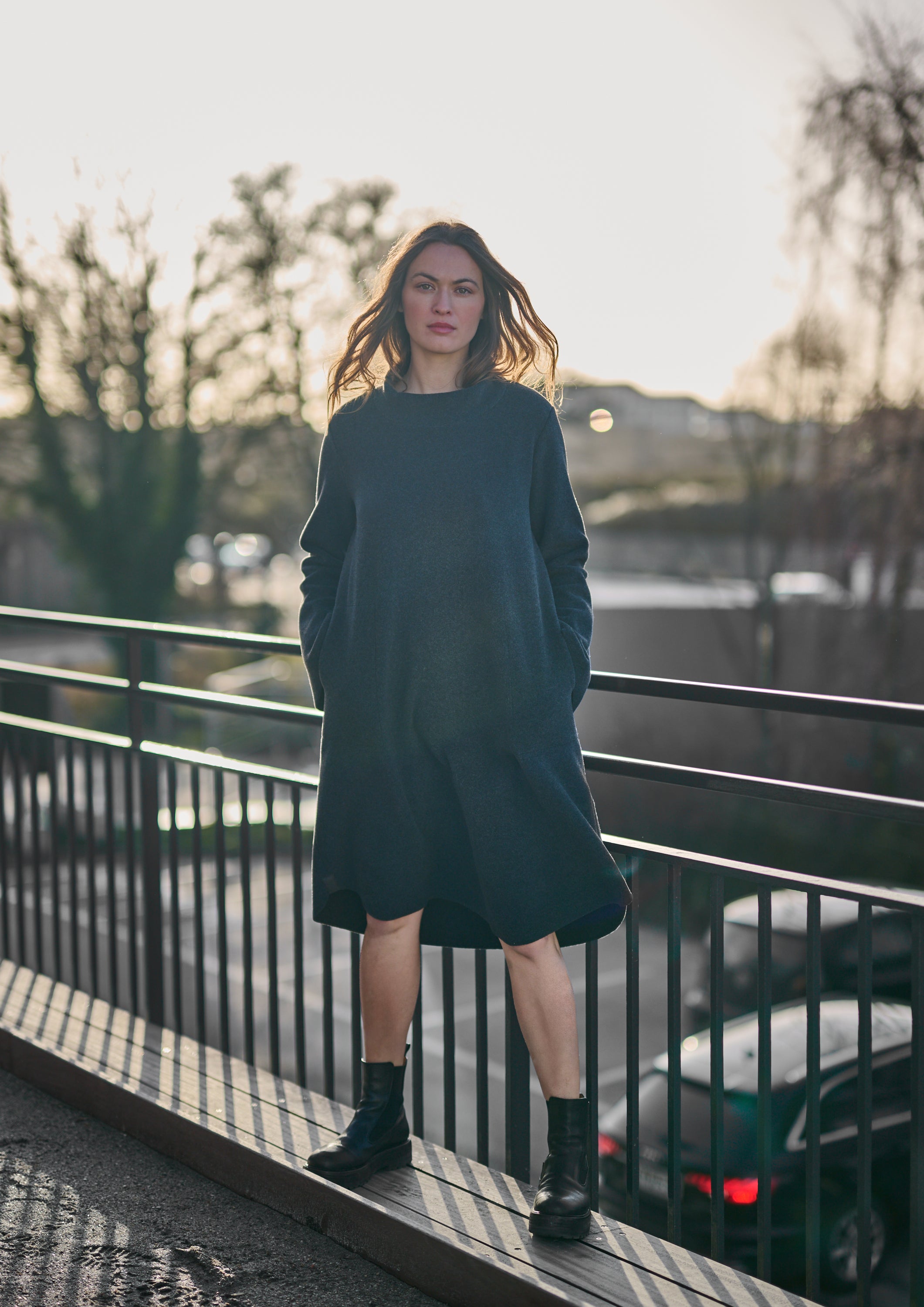 HENRIETTE STEFFENSEN COPENHAGEN KLEID - 3255 KJOLER SOFT BLACK 914