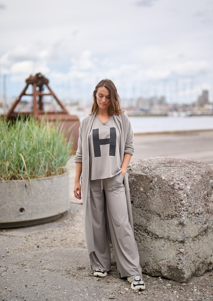 HENRIETTE STEFFENSEN COPENHAGEN LANGER CARDIGAN - 7162 CARDIGANS ELEPHANT 654