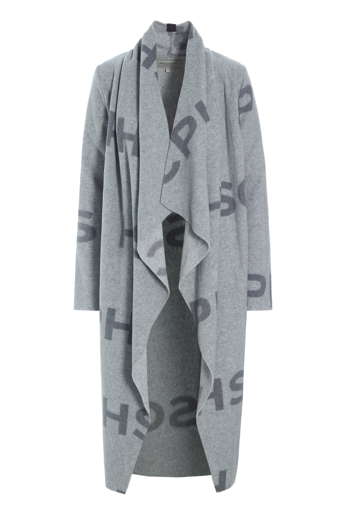HENRIETTE STEFFENSEN COPENHAGEN LANGE CARDIGAN M/ "WASSERFALL" - 7131P CARDIGANS HSCPH PRINT 793