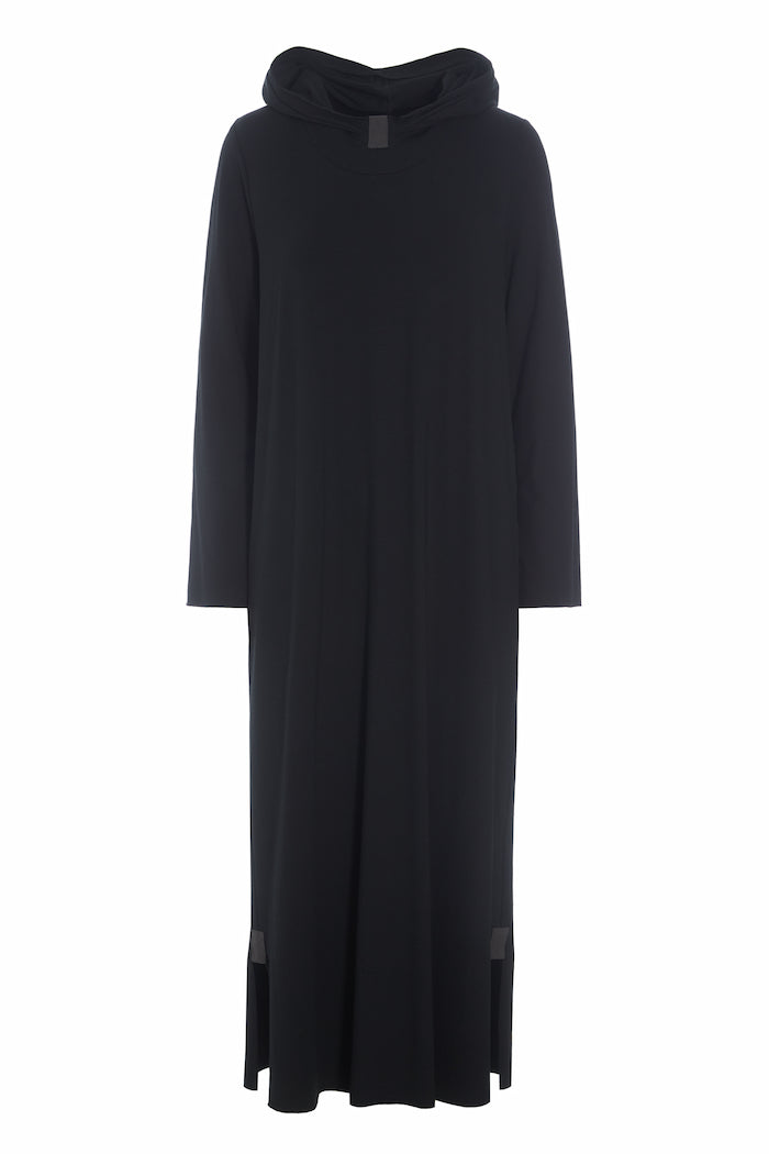 HENRIETTE STEFFENSEN COPENHAGEN LANGE KAPUZENKLEID - 98059 KJOLER BLACK 900