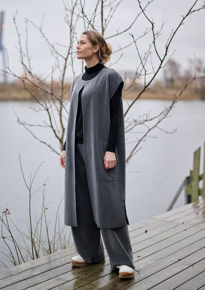 HENRIETTE STEFFENSEN COPENHAGEN LANGE WESTE - 7169 VESTS GREY 905