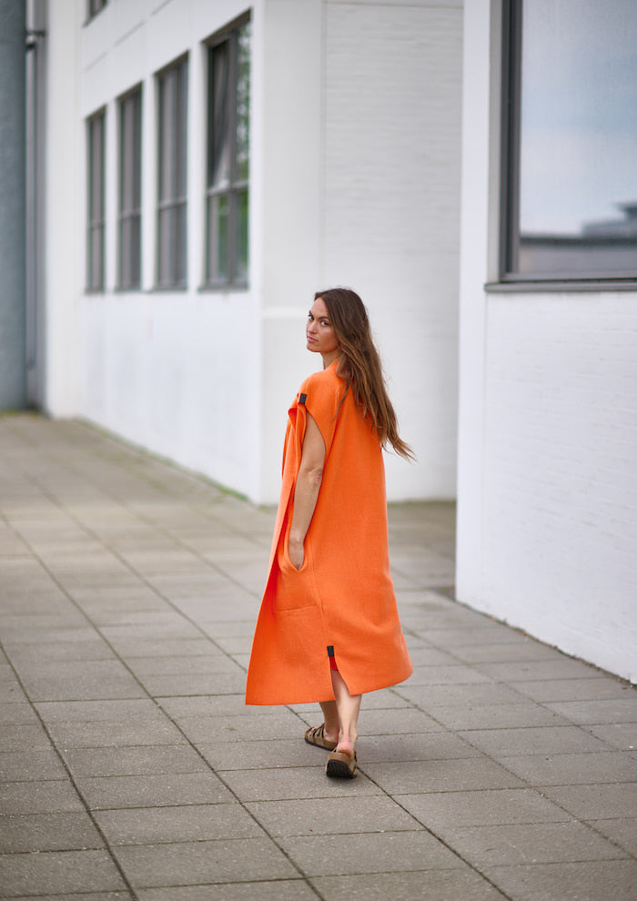 HENRIETTE STEFFENSEN COPENHAGEN LANGE WESTE - 7169 VESTS ORANGE 773