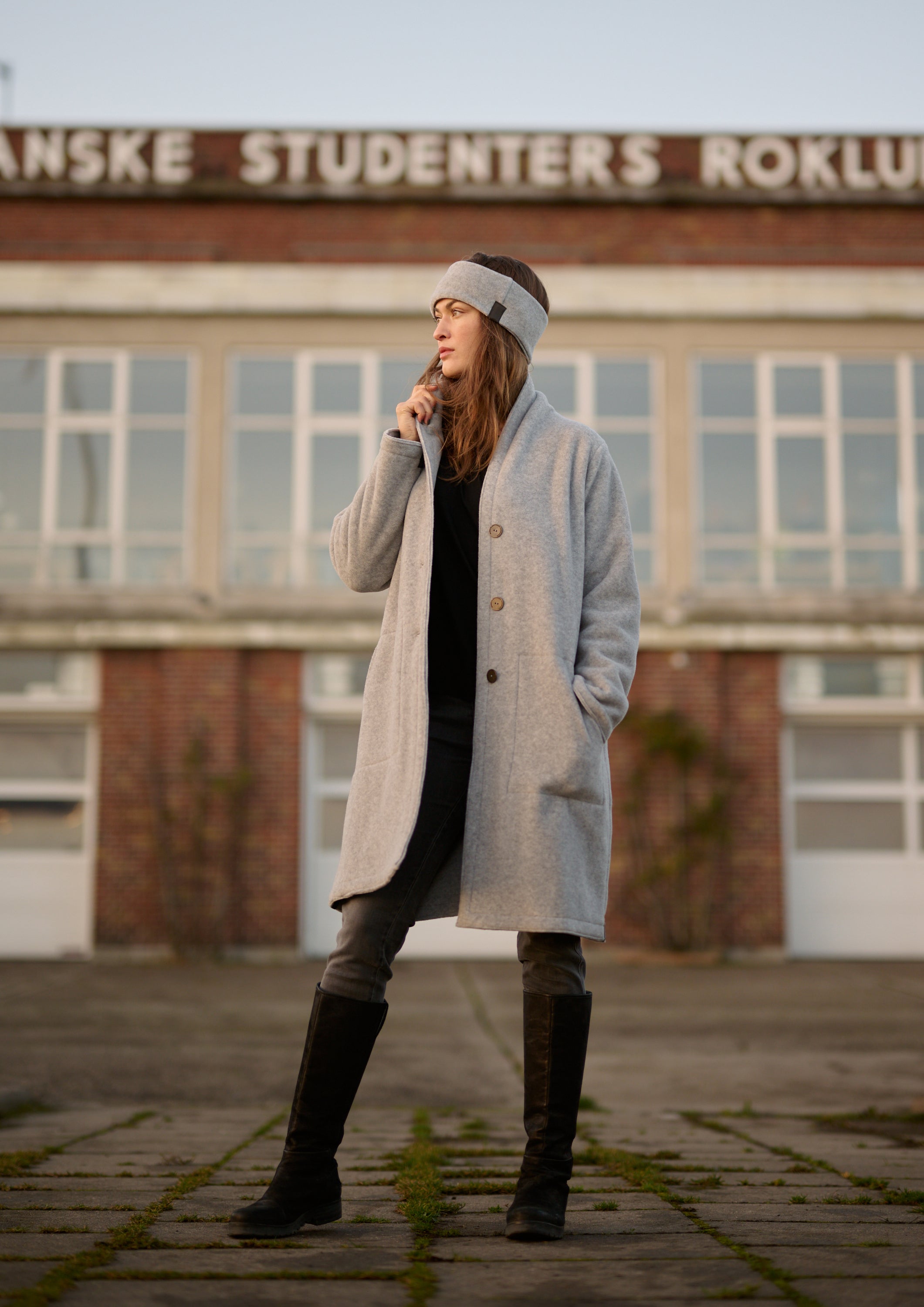 HENRIETTE STEFFENSEN COPENHAGEN MANTEL DOPPELSCHICHT - 7165 COATS LIGTH GREY 876