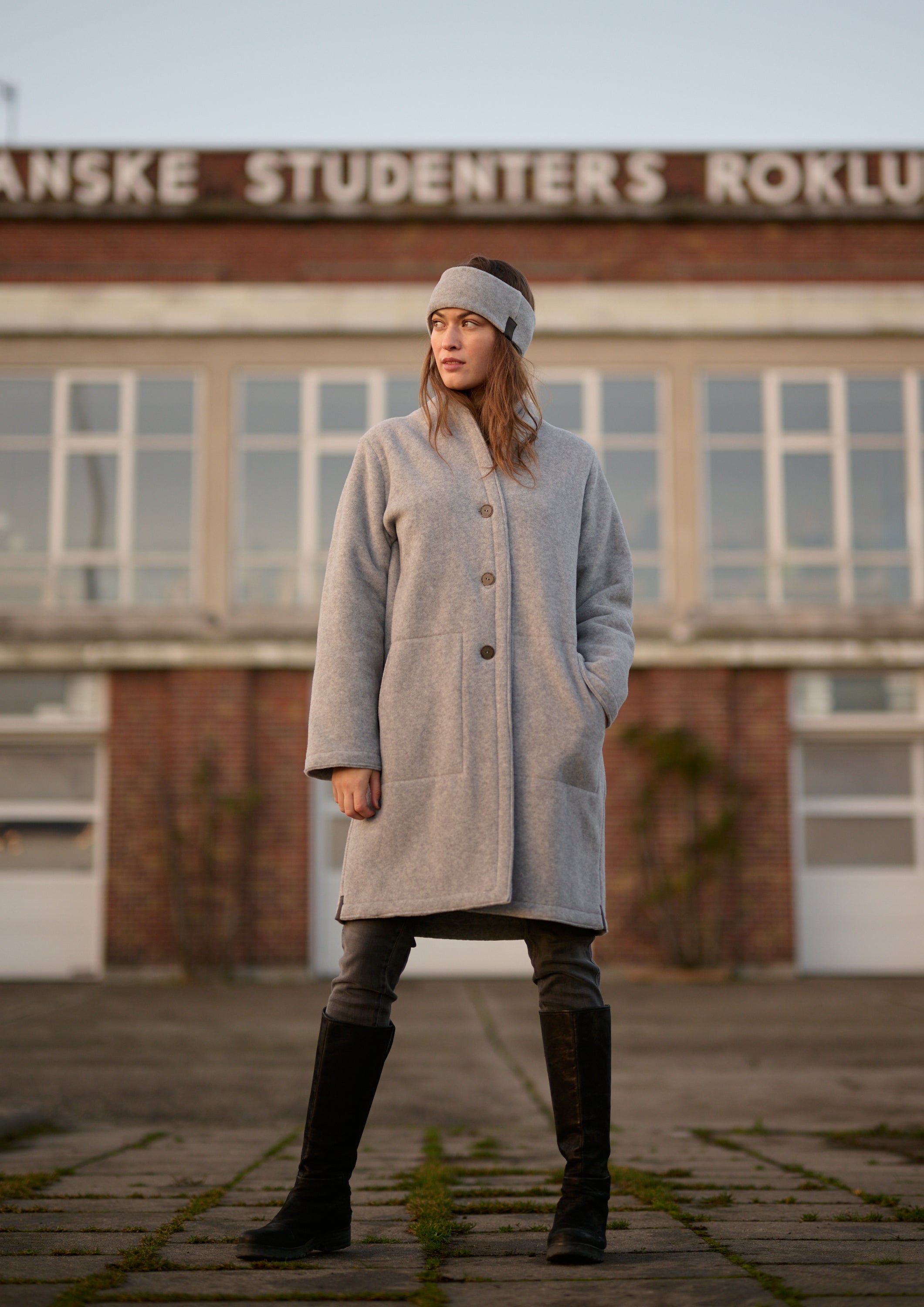 HENRIETTE STEFFENSEN COPENHAGEN MANTEL DOPPELSCHICHT - 7165 COATS LIGTH GREY 876