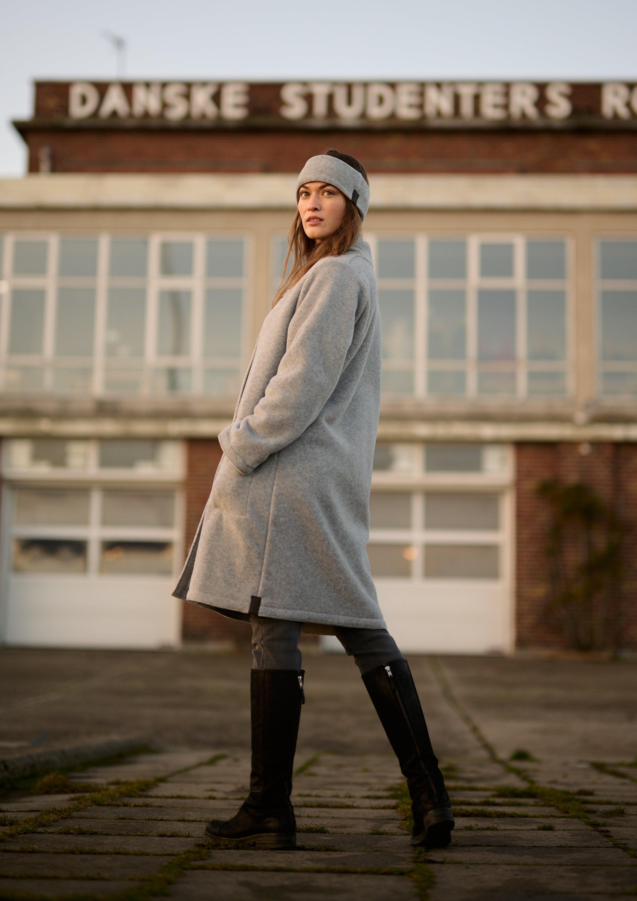 HENRIETTE STEFFENSEN COPENHAGEN MANTEL DOPPELSCHICHT - 7165 COATS LIGTH GREY 876