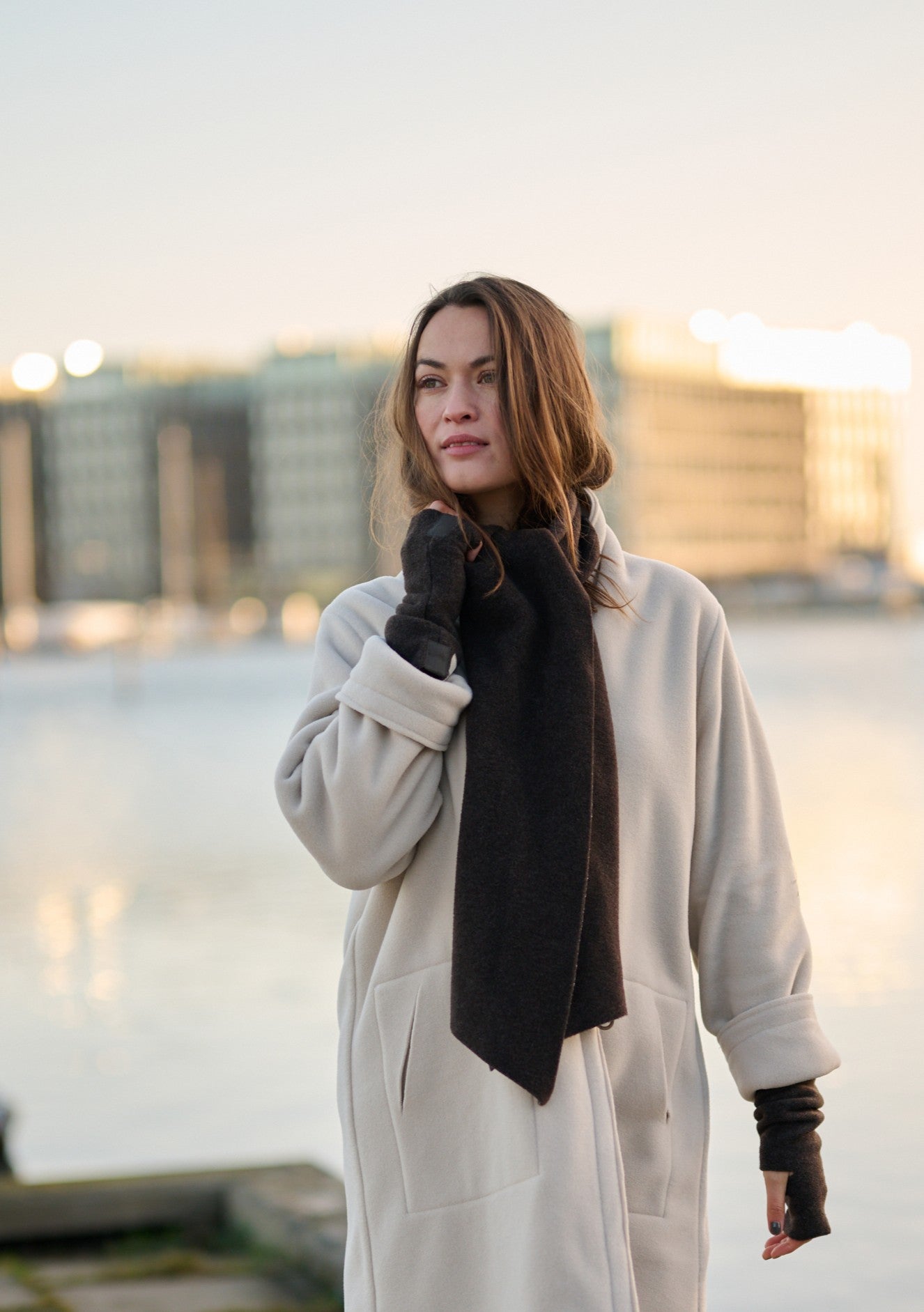 HENRIETTE STEFFENSEN COPENHAGEN MINI SCHAL - 5001 SCARFS CHOCOLATE 844