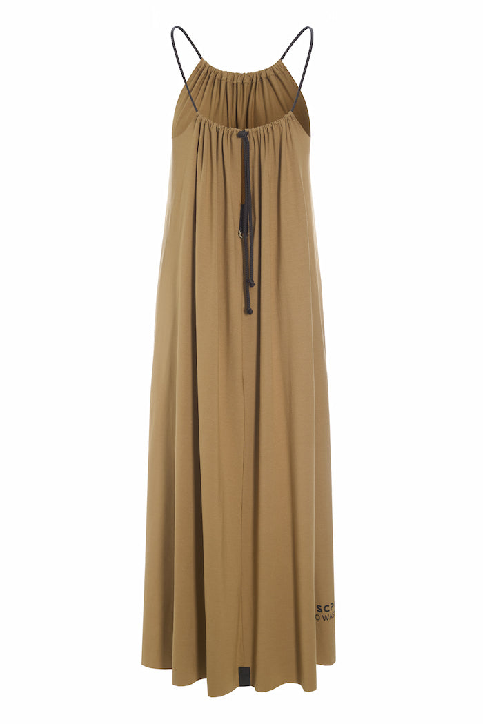 HENRIETTE STEFFENSEN COPENHAGEN NO WASTE TRÄGERKLEID LANG - 98062NW KJOLER CAMEL 815
