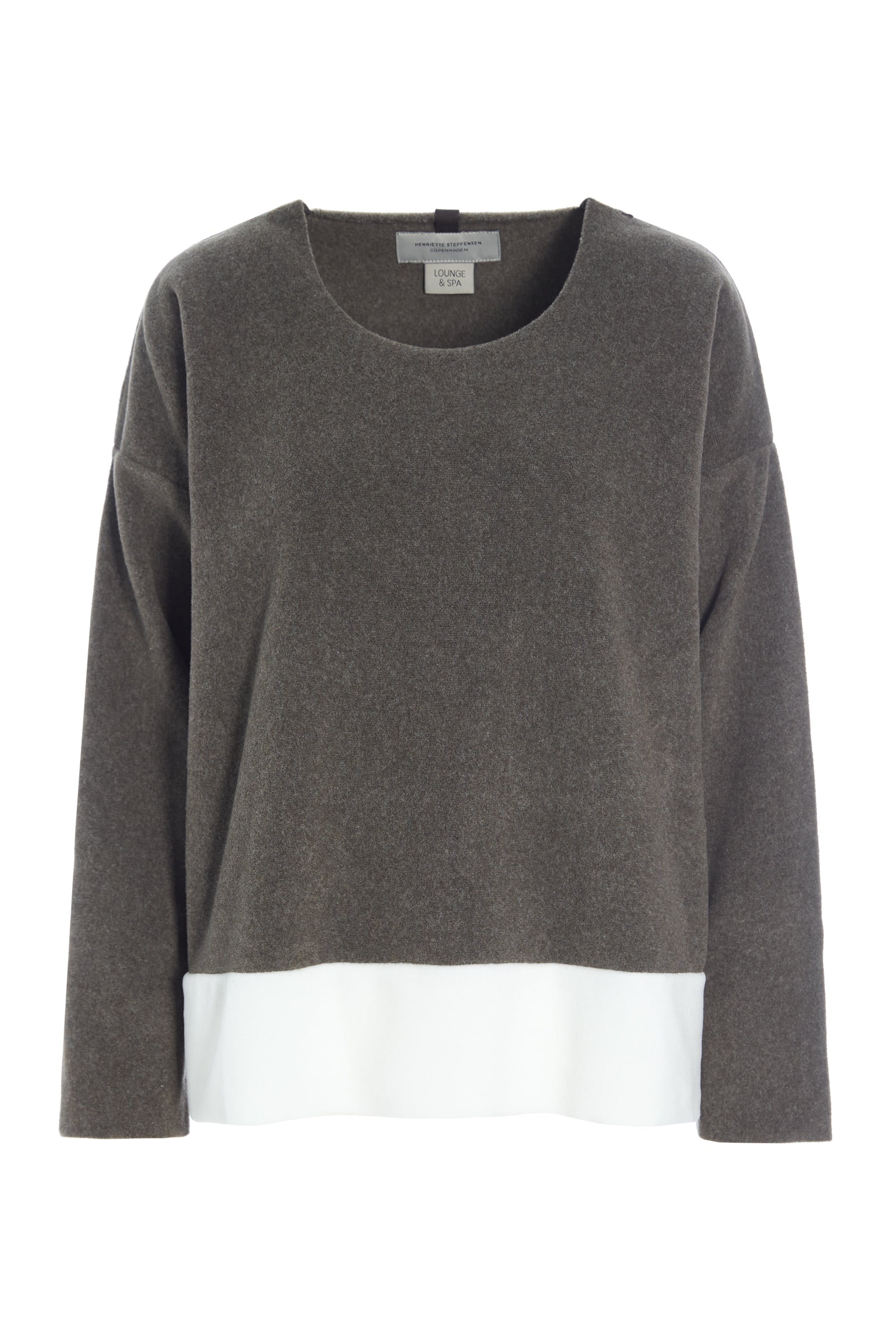 HENRIETTE STEFFENSEN COPENHAGEN ONESIZE BLUSE FRAUEN - 1335 BLOUSES & SWEATERS BARK/OFF WHITE 650