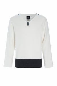 ONE SIZE BLUSE MÂNNER - 1013C - OFF WHITE/SOFT BLACK