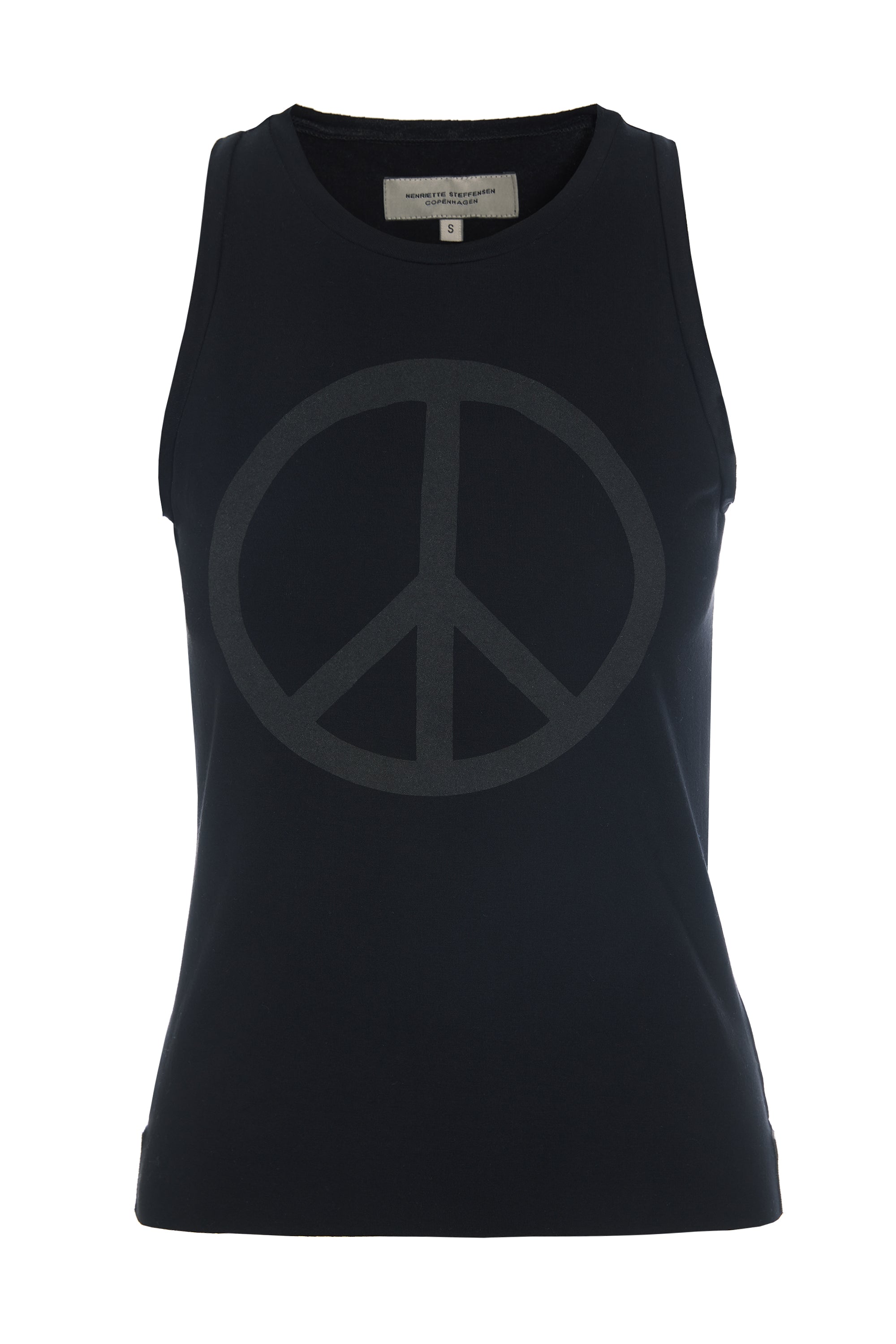 HENRIETTE STEFFENSEN COPENHAGEN PIECE TANK TOP - 96087 T-SHIRTS BLACK 900