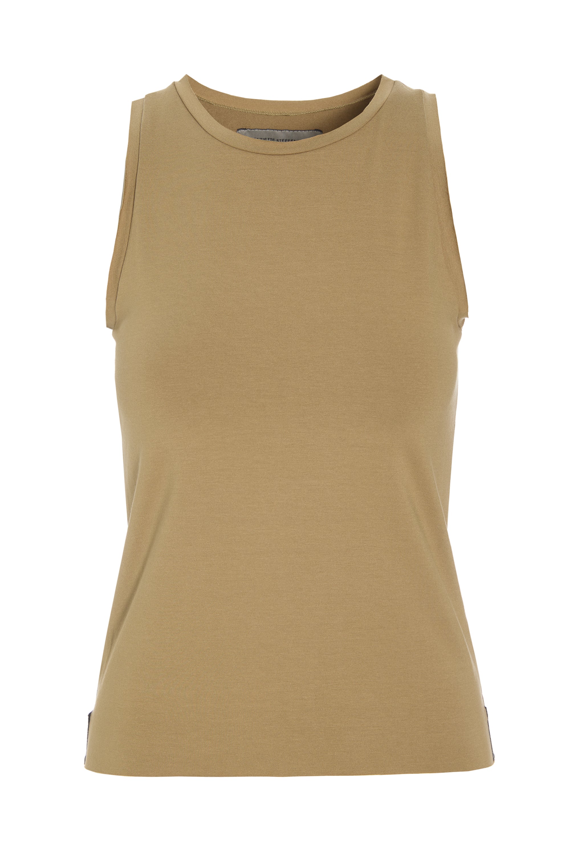 HENRIETTE STEFFENSEN COPENHAGEN PIECE TANK TOP - 96087 T-SHIRTS OLIVE 655