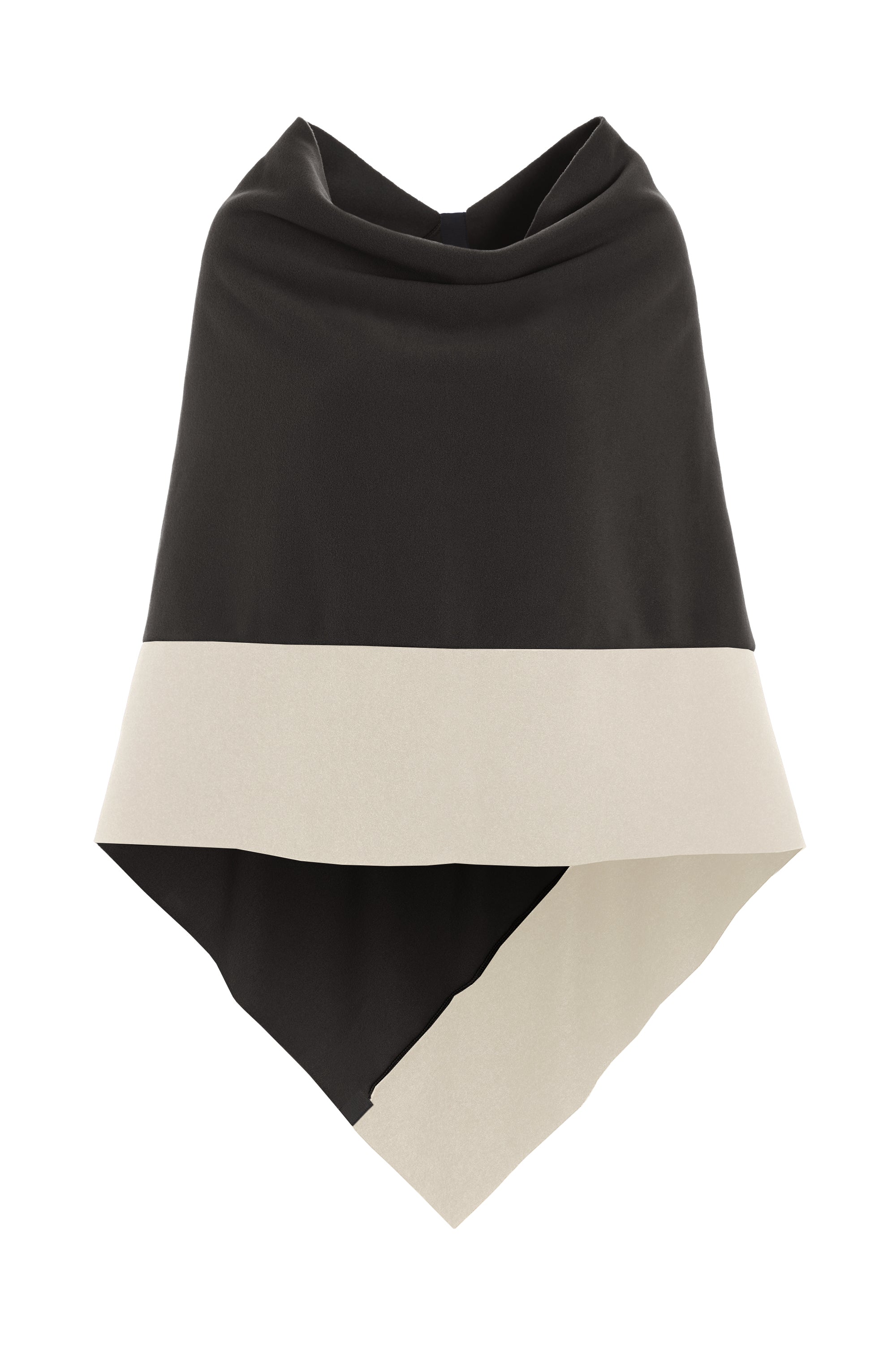 HENRIETTE STEFFENSEN COPENHAGEN PONCHO 2 FARBIGE - 4068 PONCHOS CHOKOLATE/KIT 200